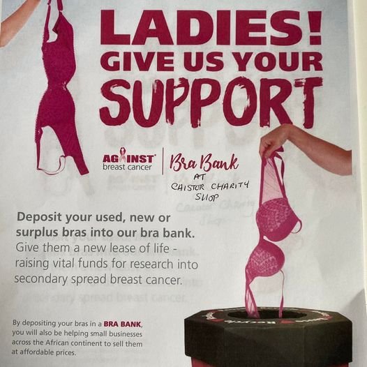 Ladies we need your old bras… — Caistor Arts & Heritage Centre
