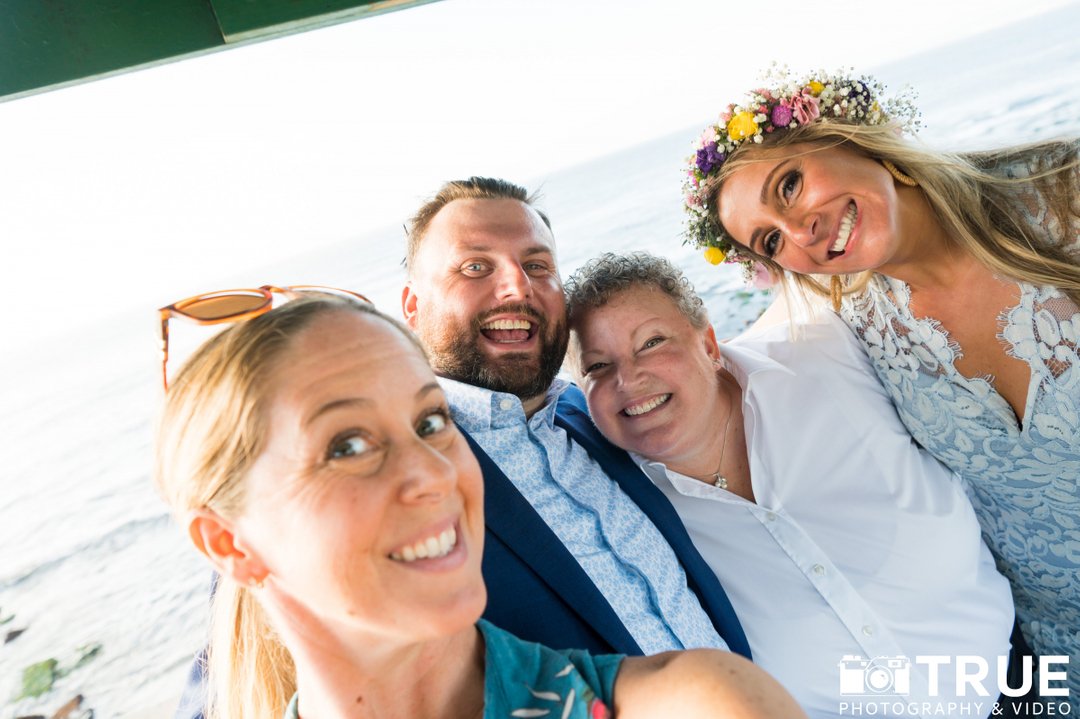 When it's a couple + photographer only elopement, and it's a photographer who has worked with me many times before, she does an #officiantselfie that includes the photographer too!  And, as I was getting ready to send Christina &amp; Sean their vows 