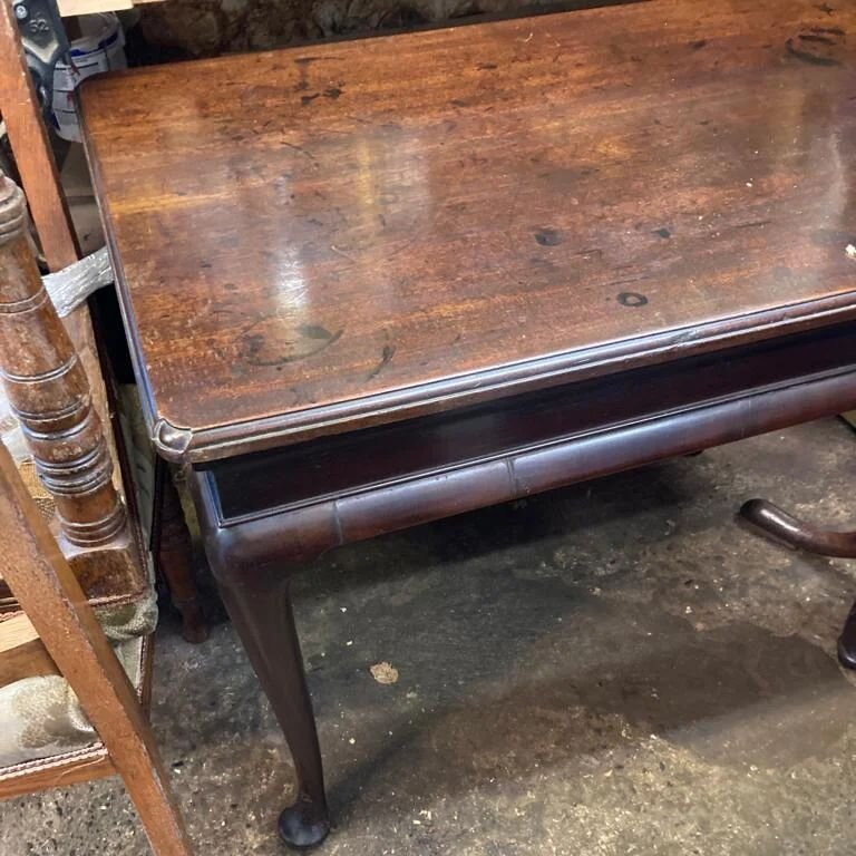 A George 11 mahogany side table with original handles and lovely colour.