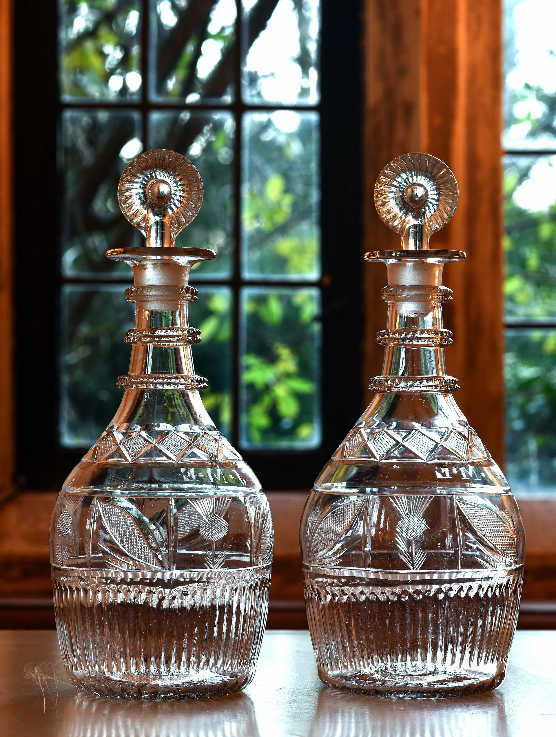 Irish glass decanters