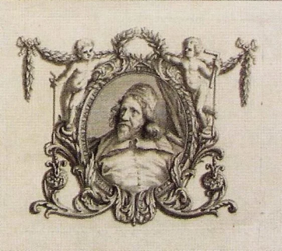 George II oval mirror