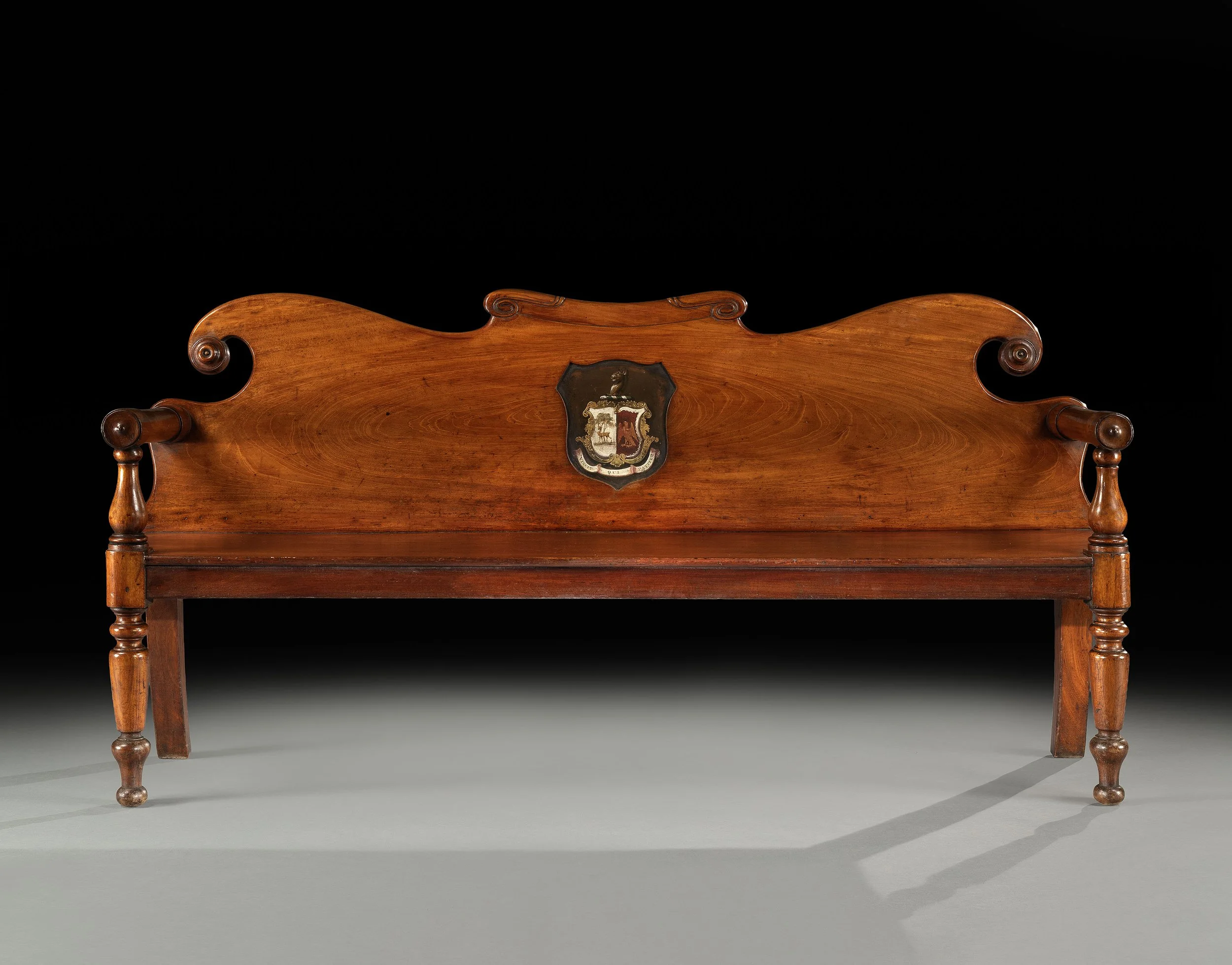 mahogany hall bench