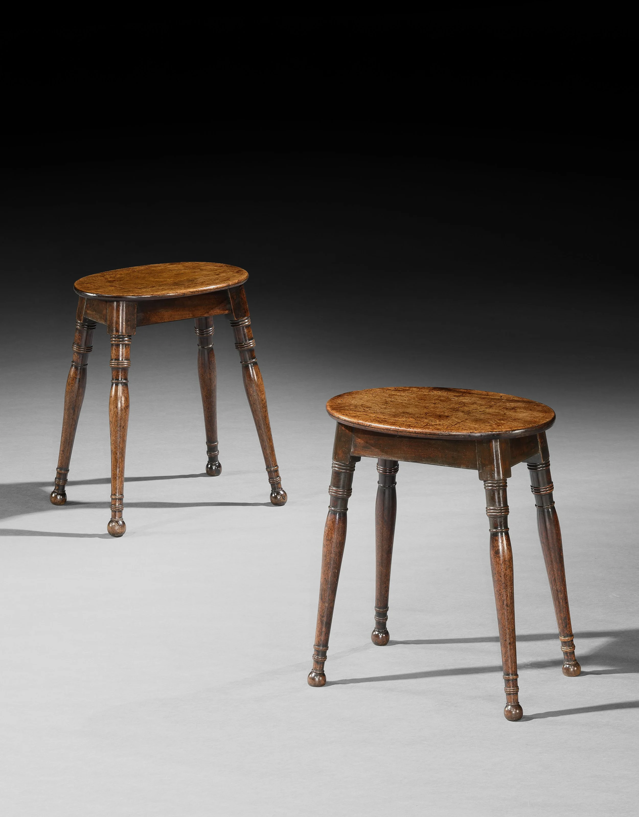 19th century mahogany stools