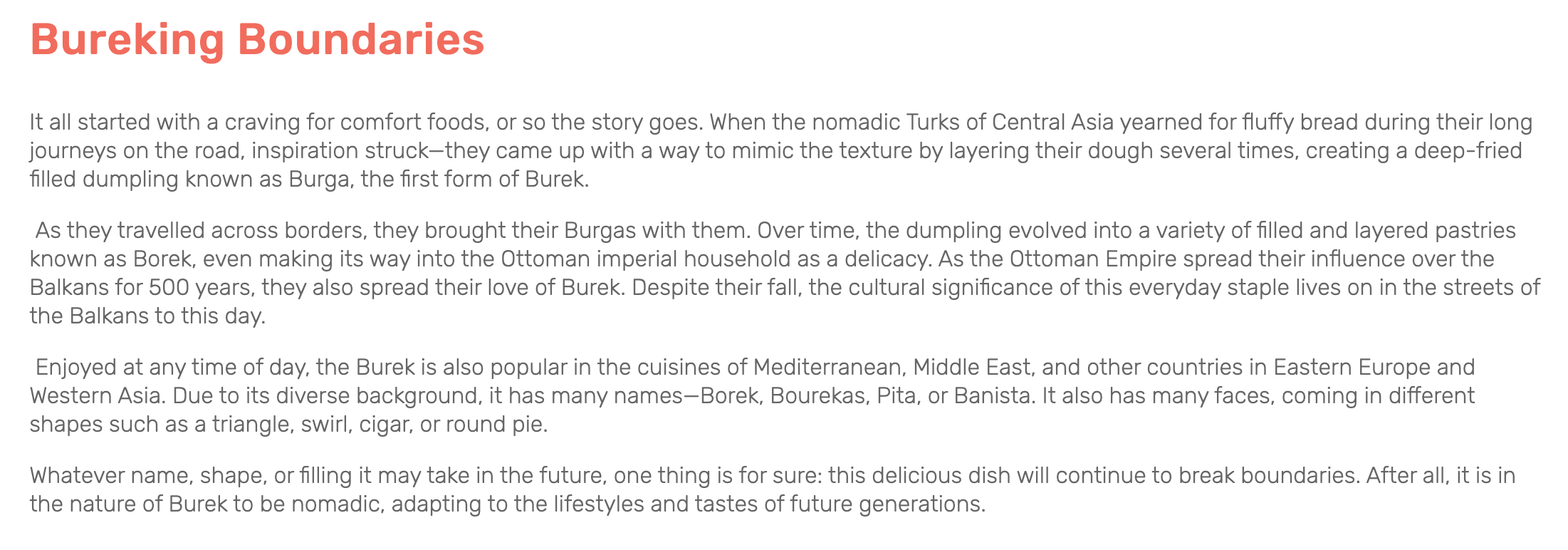 History of Burek