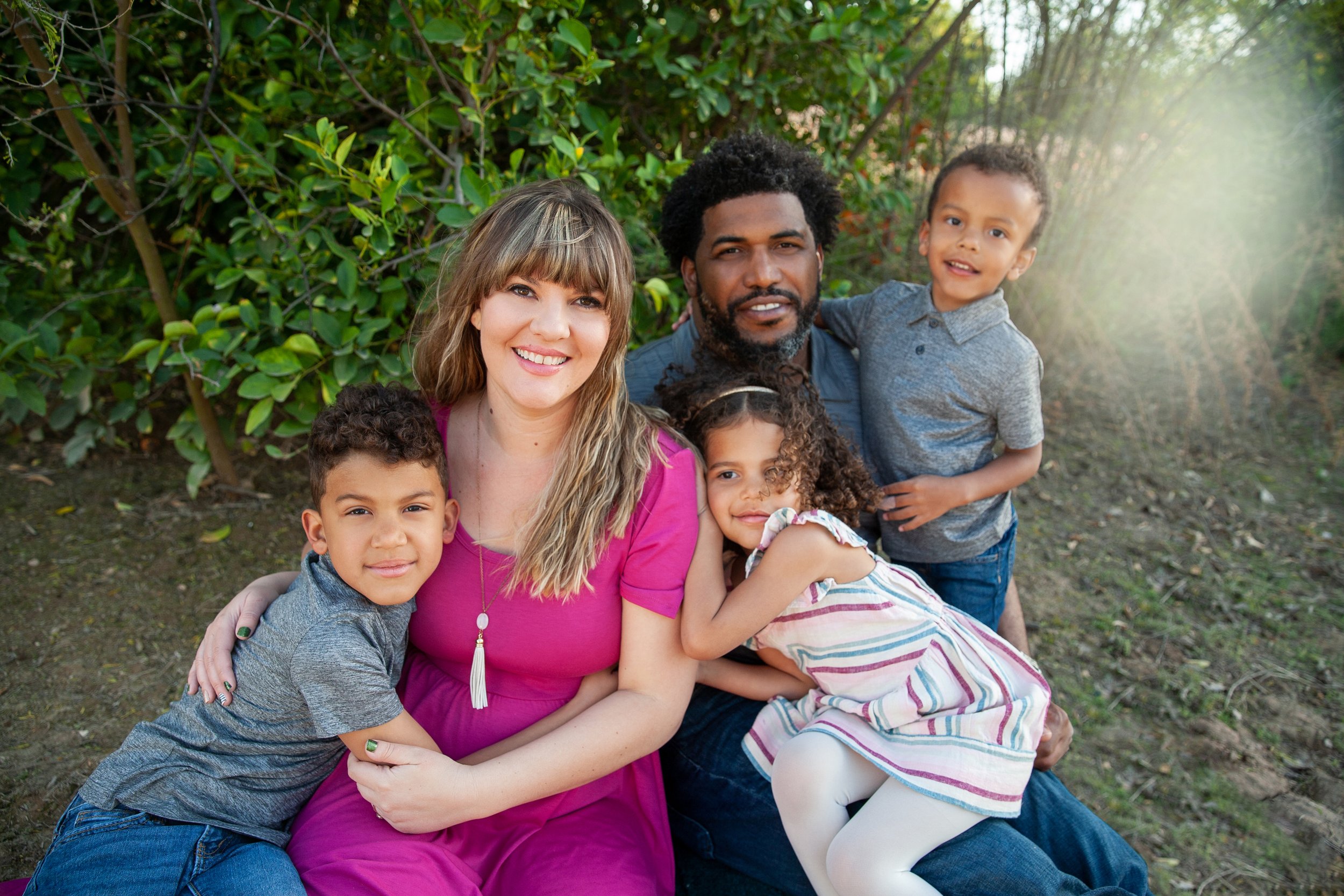 Justine and twins and family at Veterans Oasis Park in Chandler Arizona 5.jpg