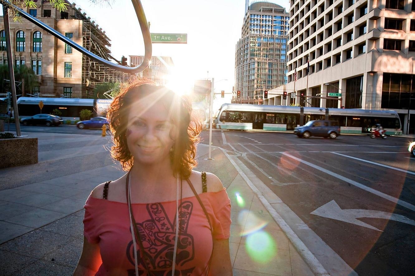 My friend in the most amazing light and a bunch of other photos I took in downtown Phoenix that make me happy to look back at.