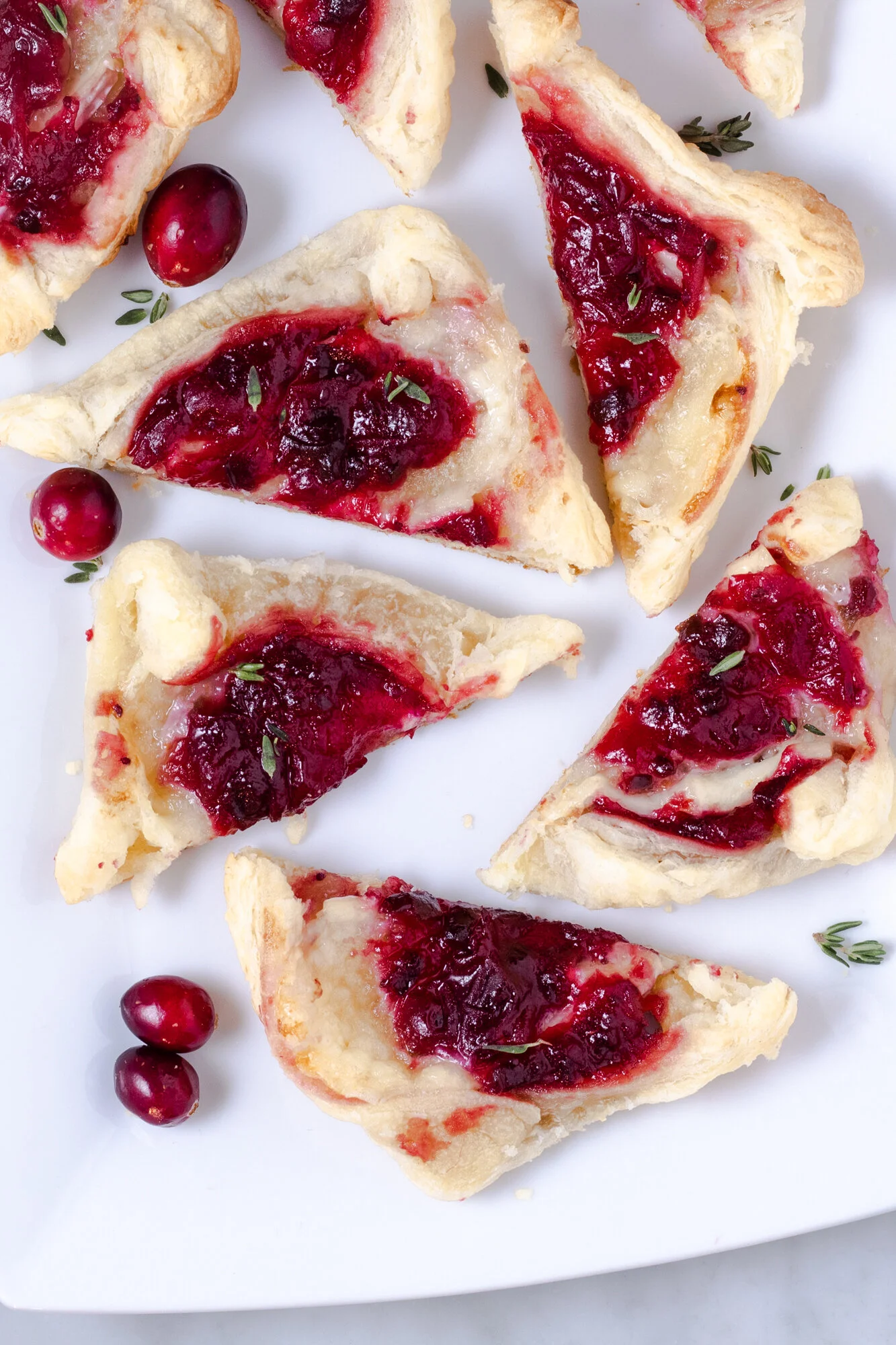 Rustic Mini Tarts with Brie and Cranberry-Jalapeno Compote