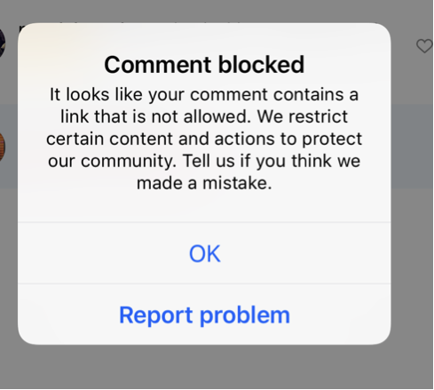 More pop pops showing the ban on Instagram