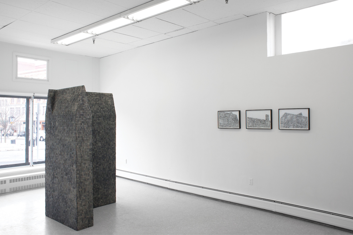 Installation View - "The house your road ends on" Outside Gallery, North Adams, MA
