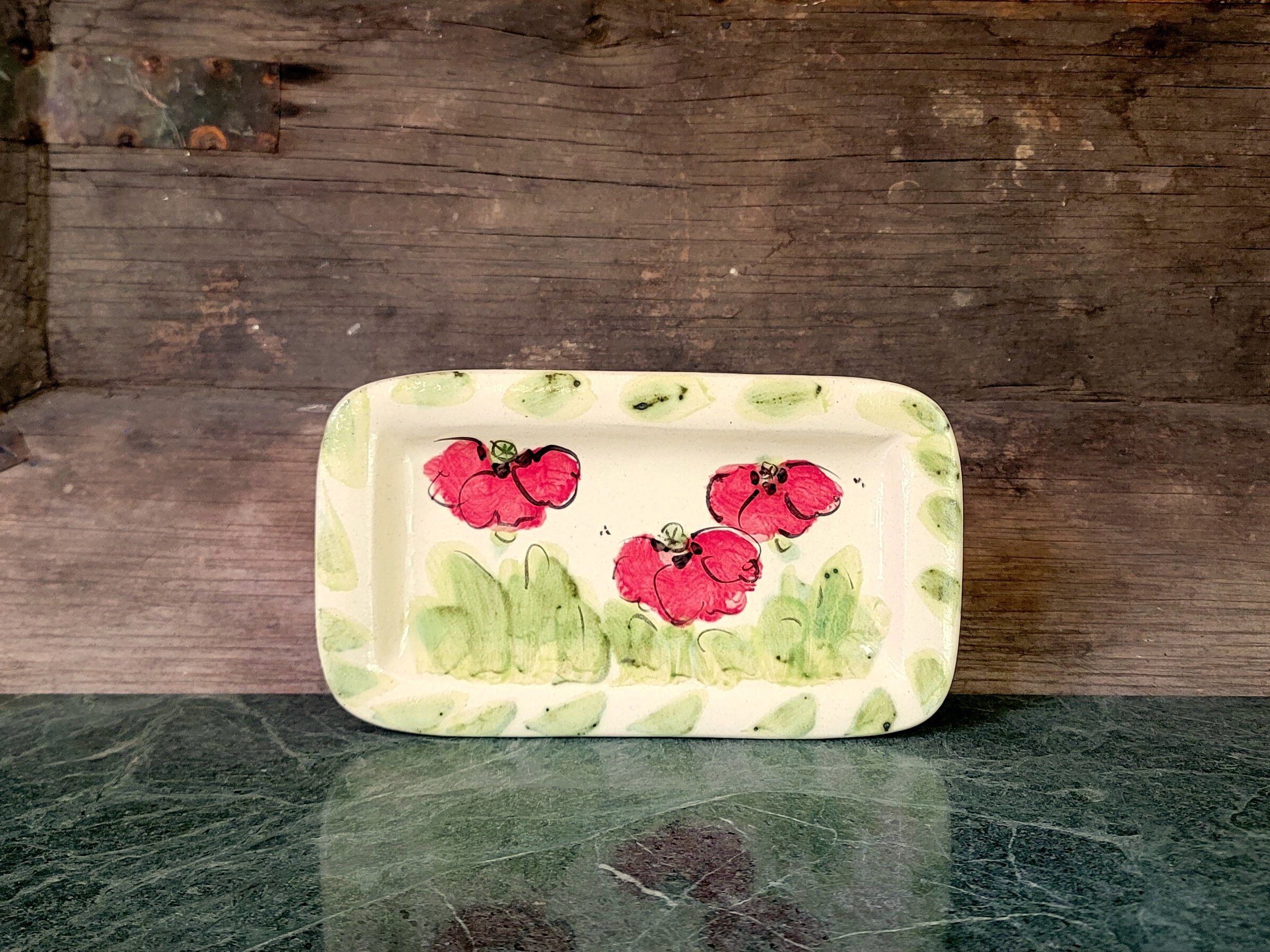 Tea Tray, Small 01 - Red Poppy.jpg
