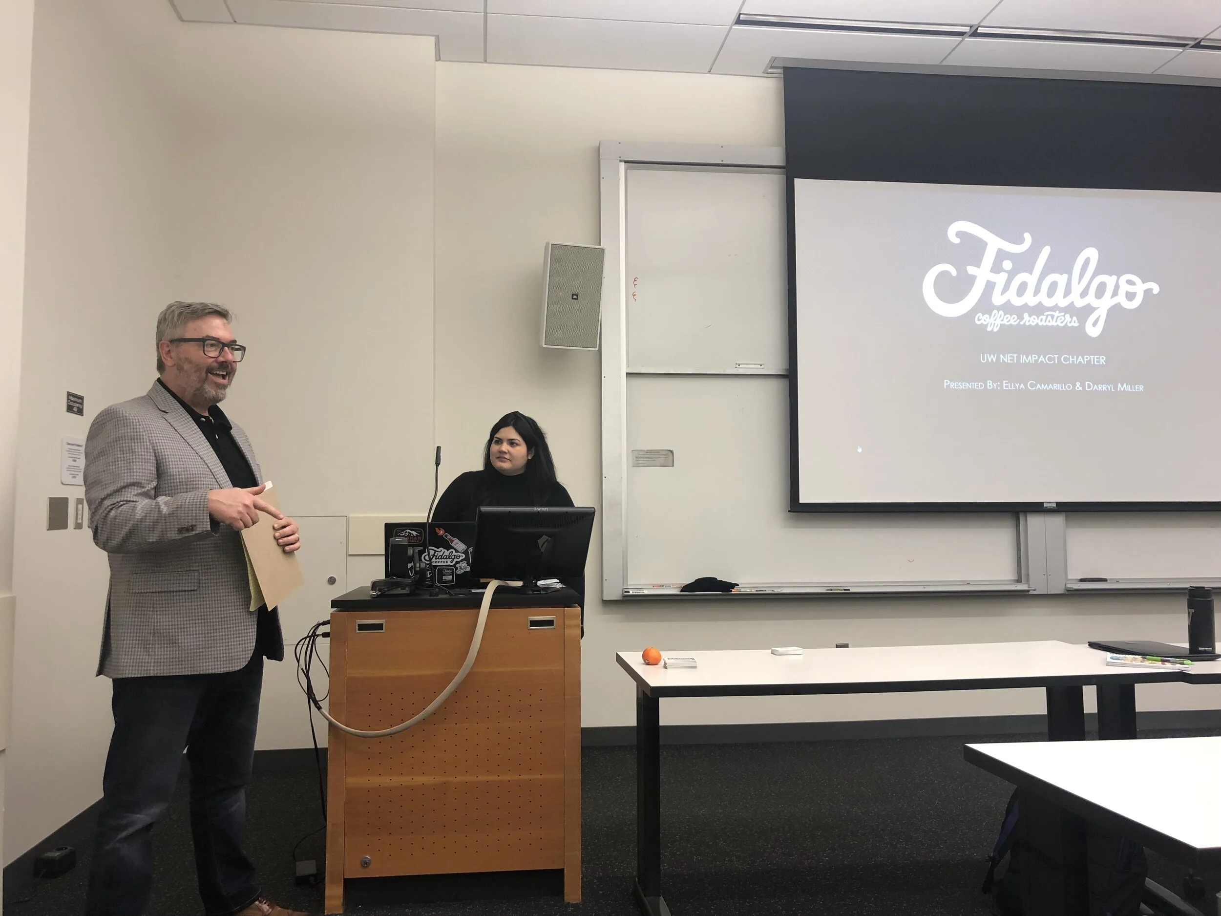 Fidalgo Coffee Roasters talking about fair trade and organic ingredients