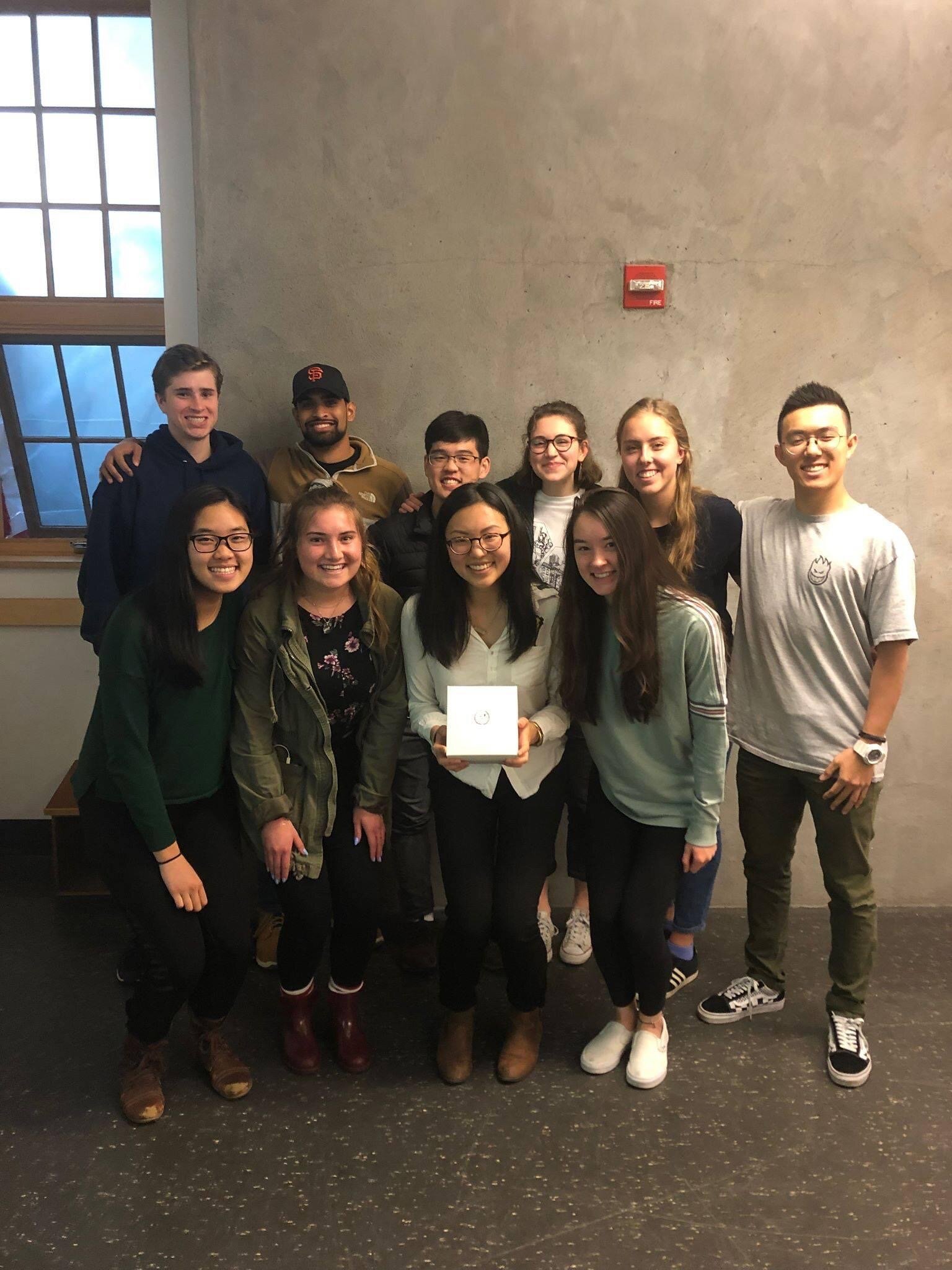 Bathing BeauTeas speaker at a meeting in 2018