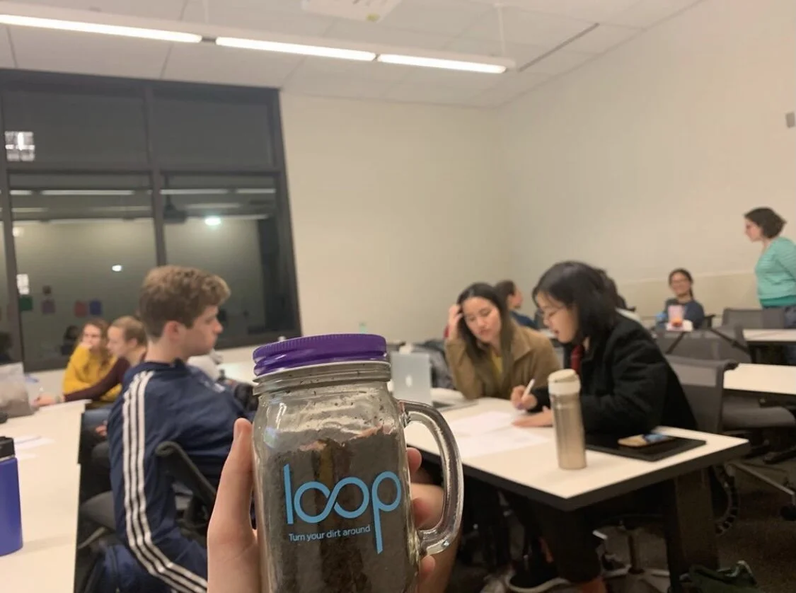Small group discussions about biofuel lead by a guest speaker from Loop