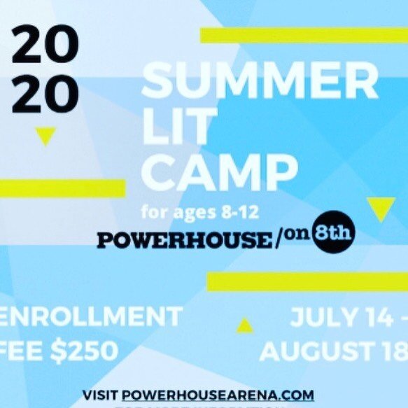 Keep on readin&rsquo; with @powerhouseon8th Summer Lit Camp. Visit powerhousearena.com for details and to sign up.