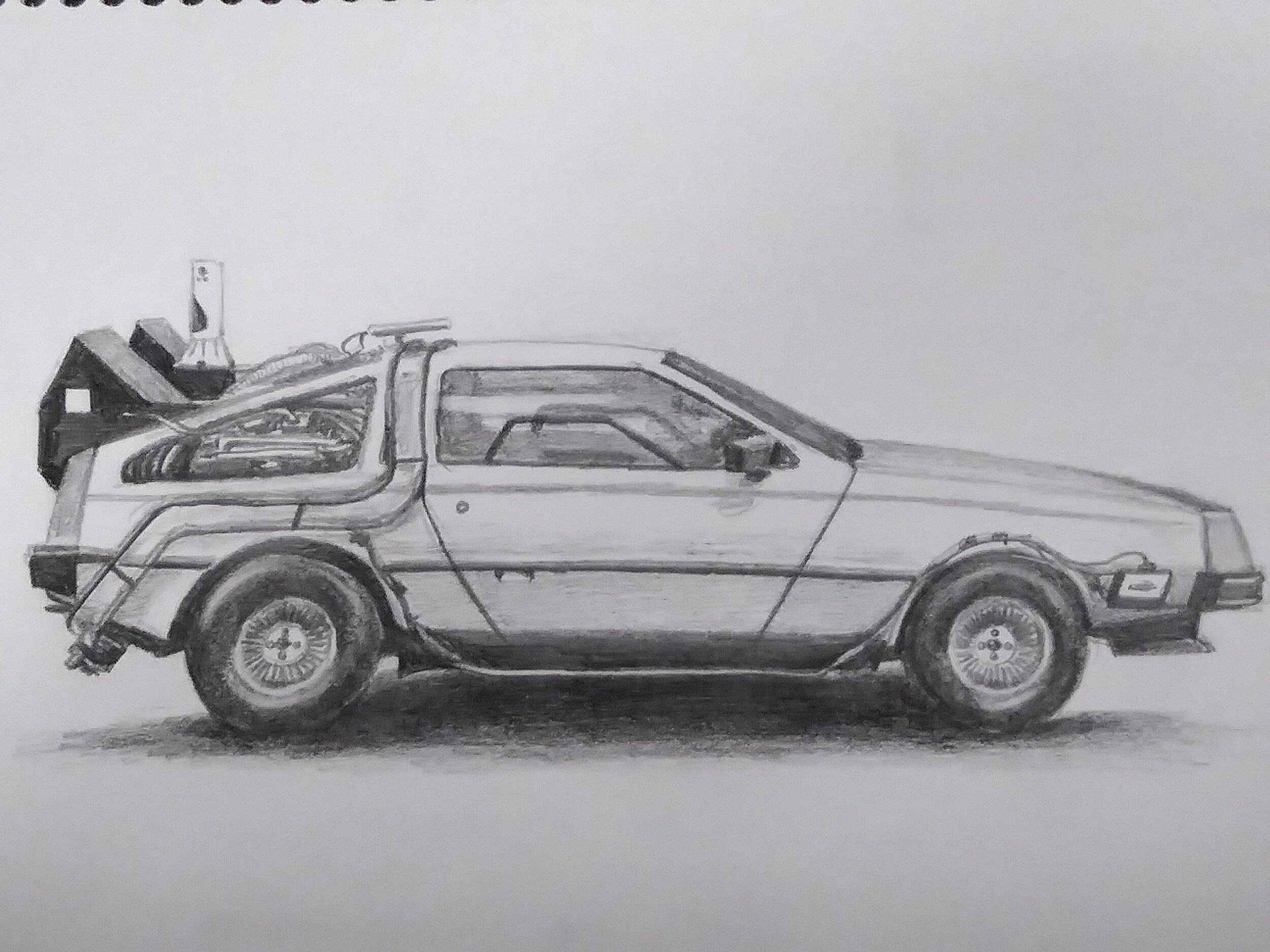 Delorean Time Machine from Back to the Future II