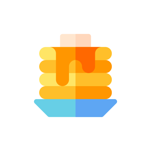 Lemon Pancakes With Bacon & Fruit (W)