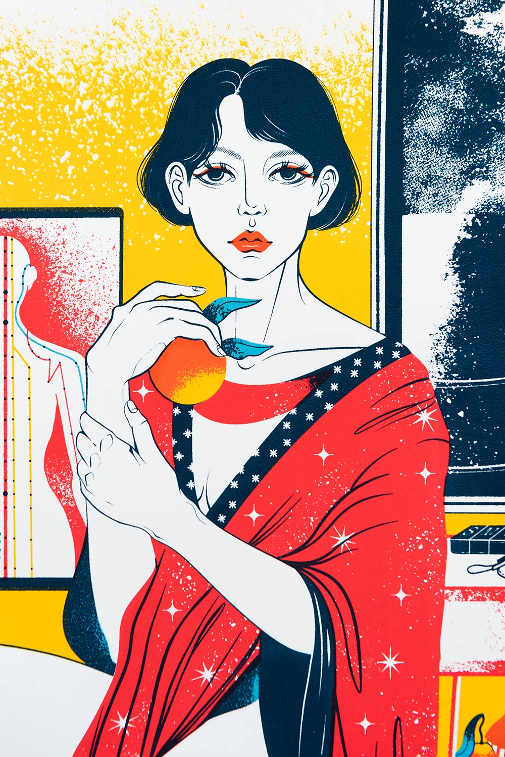 ‘Oranges and Antibodies’ A2 Screenprint. Edition of 15.