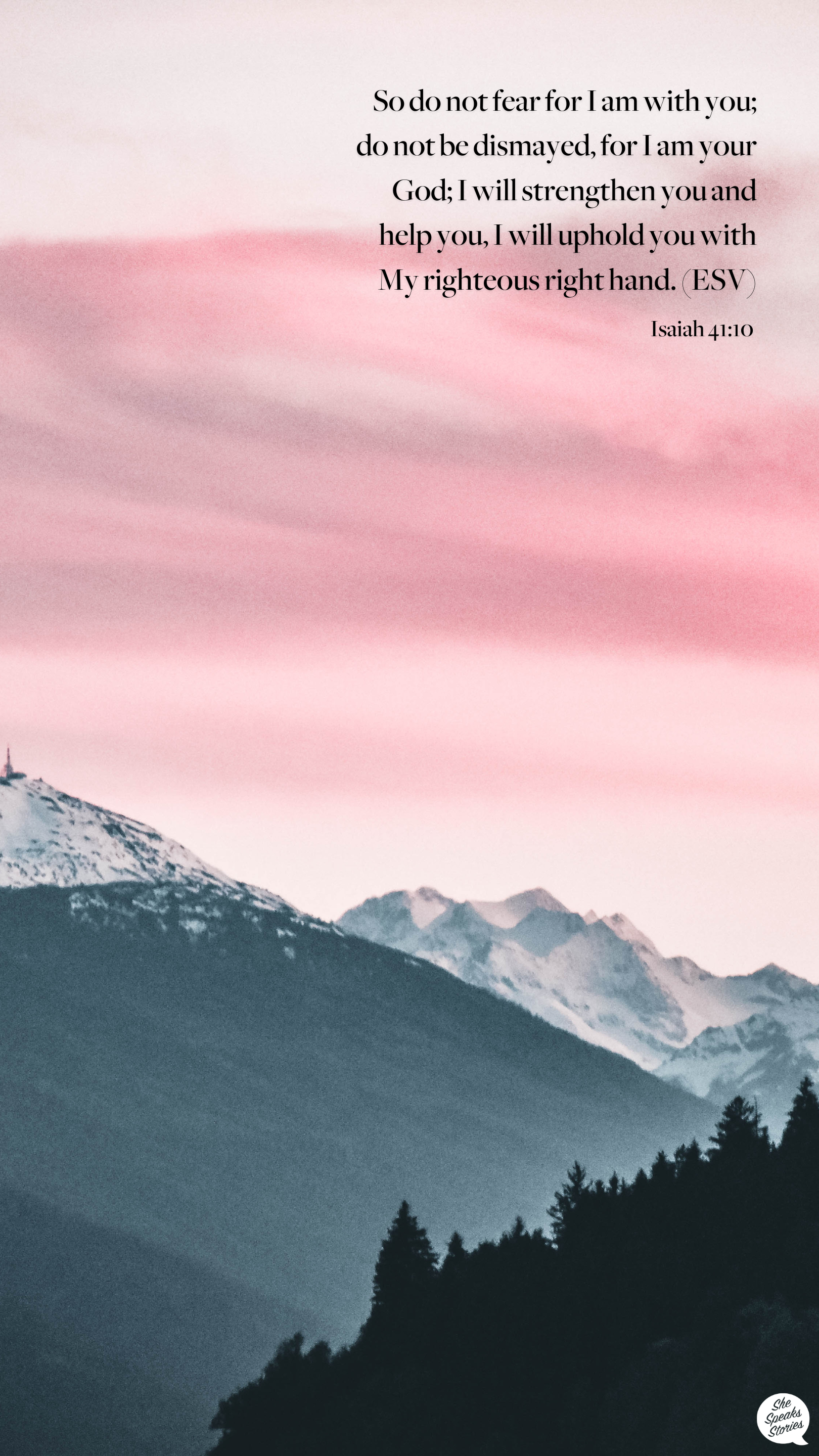 Isaiah 41:10 Mobile Wallpaper
