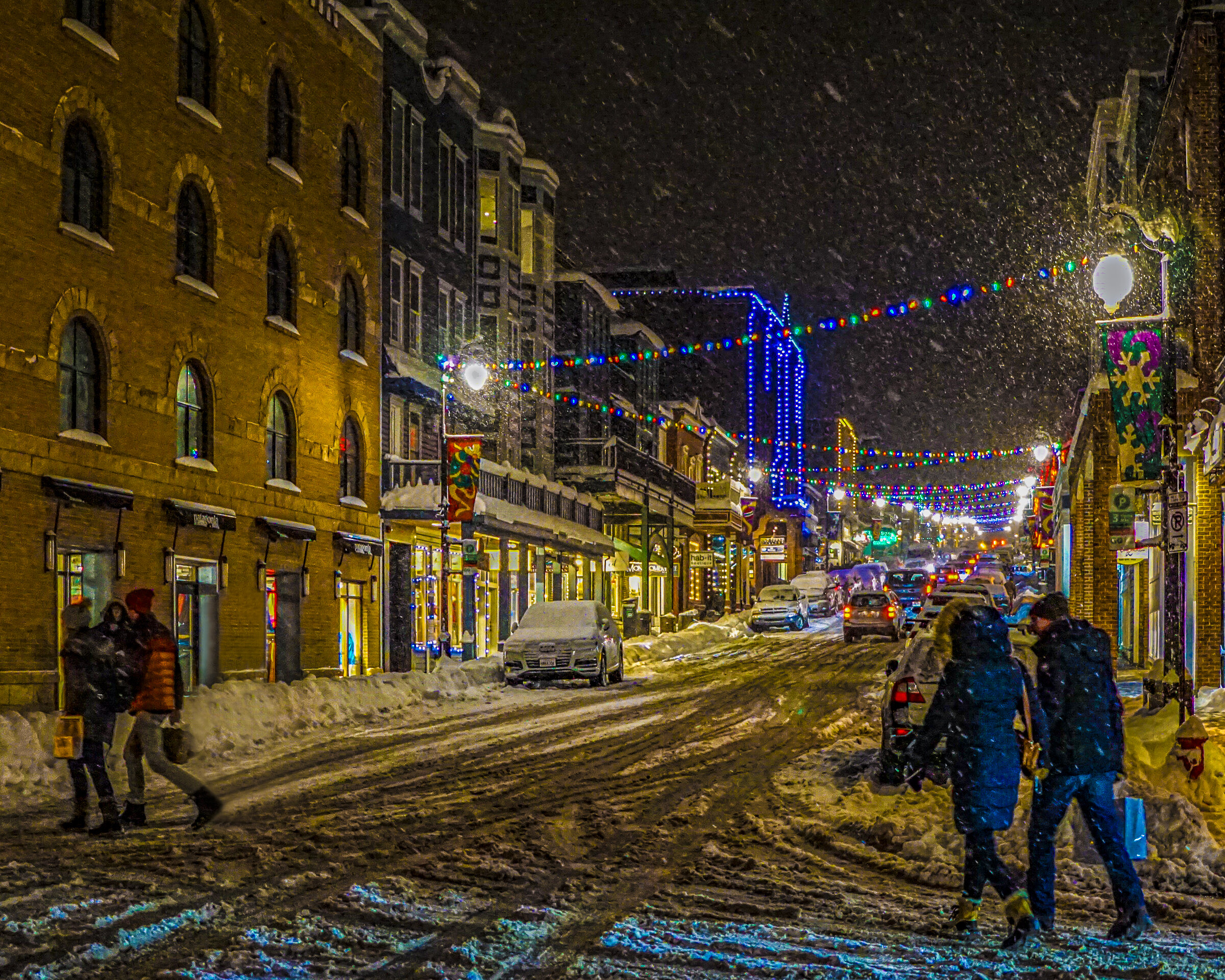 Snowy Park City Main Street 