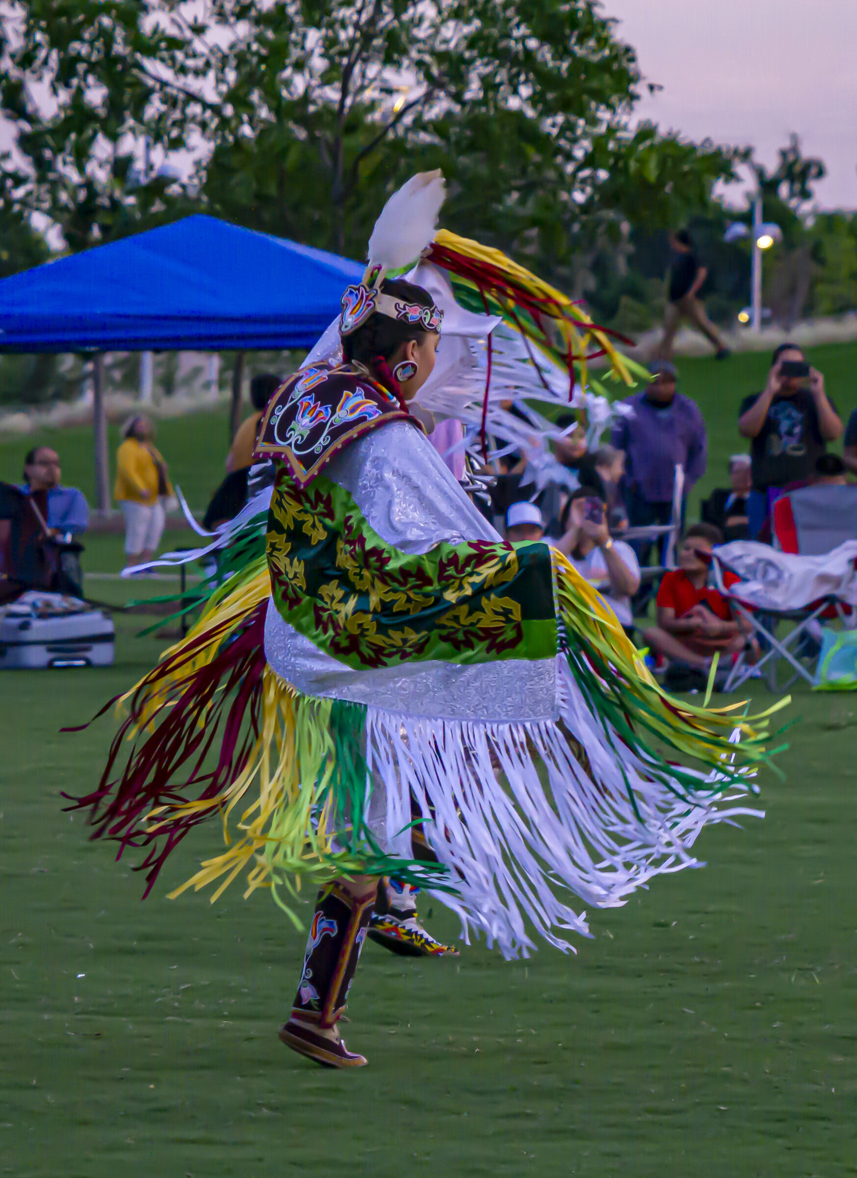 Sequined Shawl Fancy Dancer, Unite the People Powwow