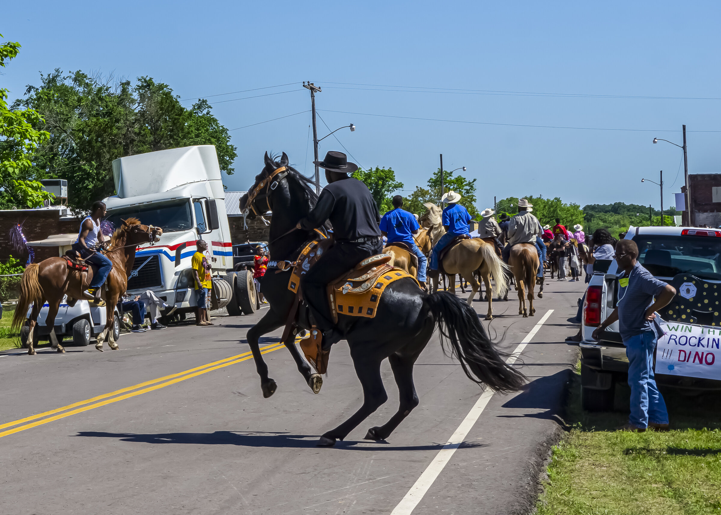 Black Horse Rearing, Boley Rodeo Parade