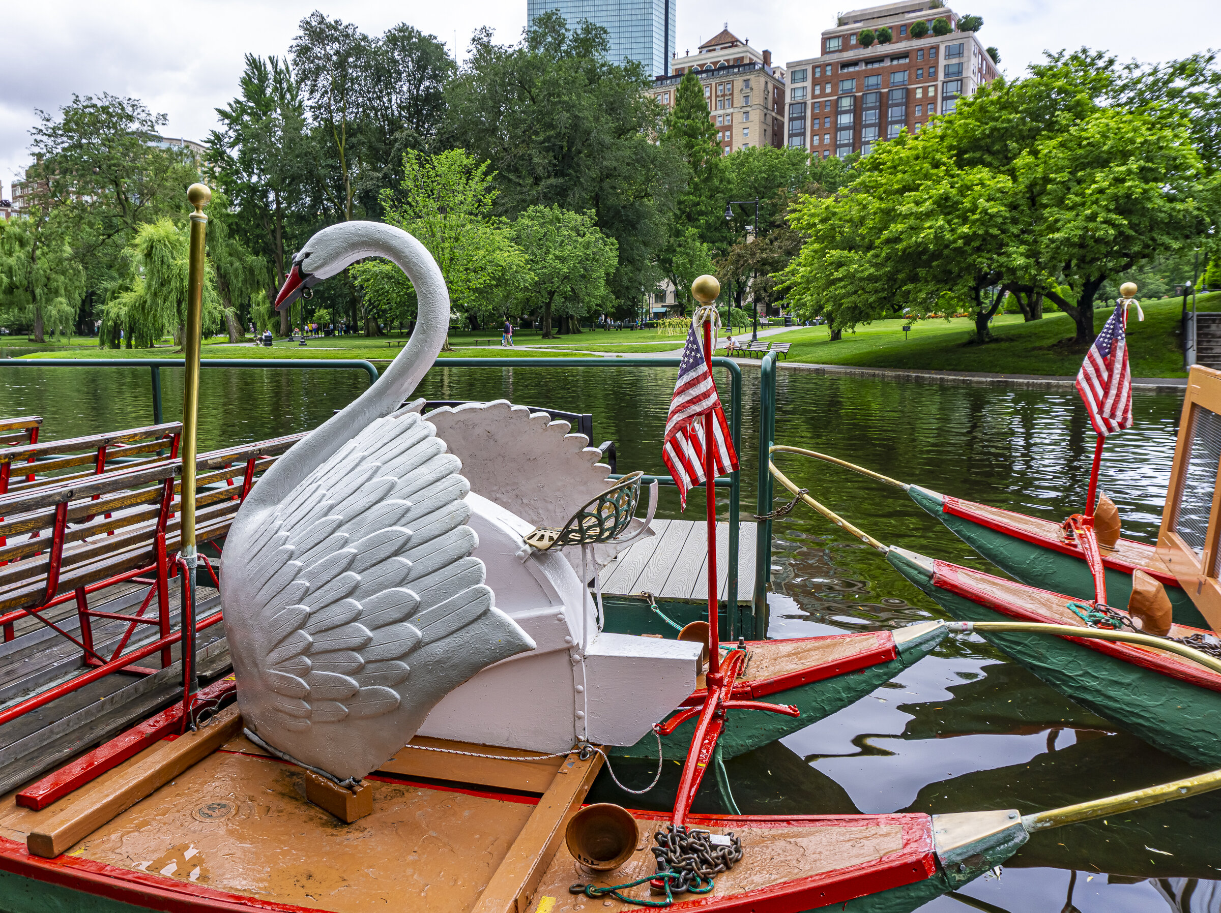 Swan Boat in Boston Public Garden