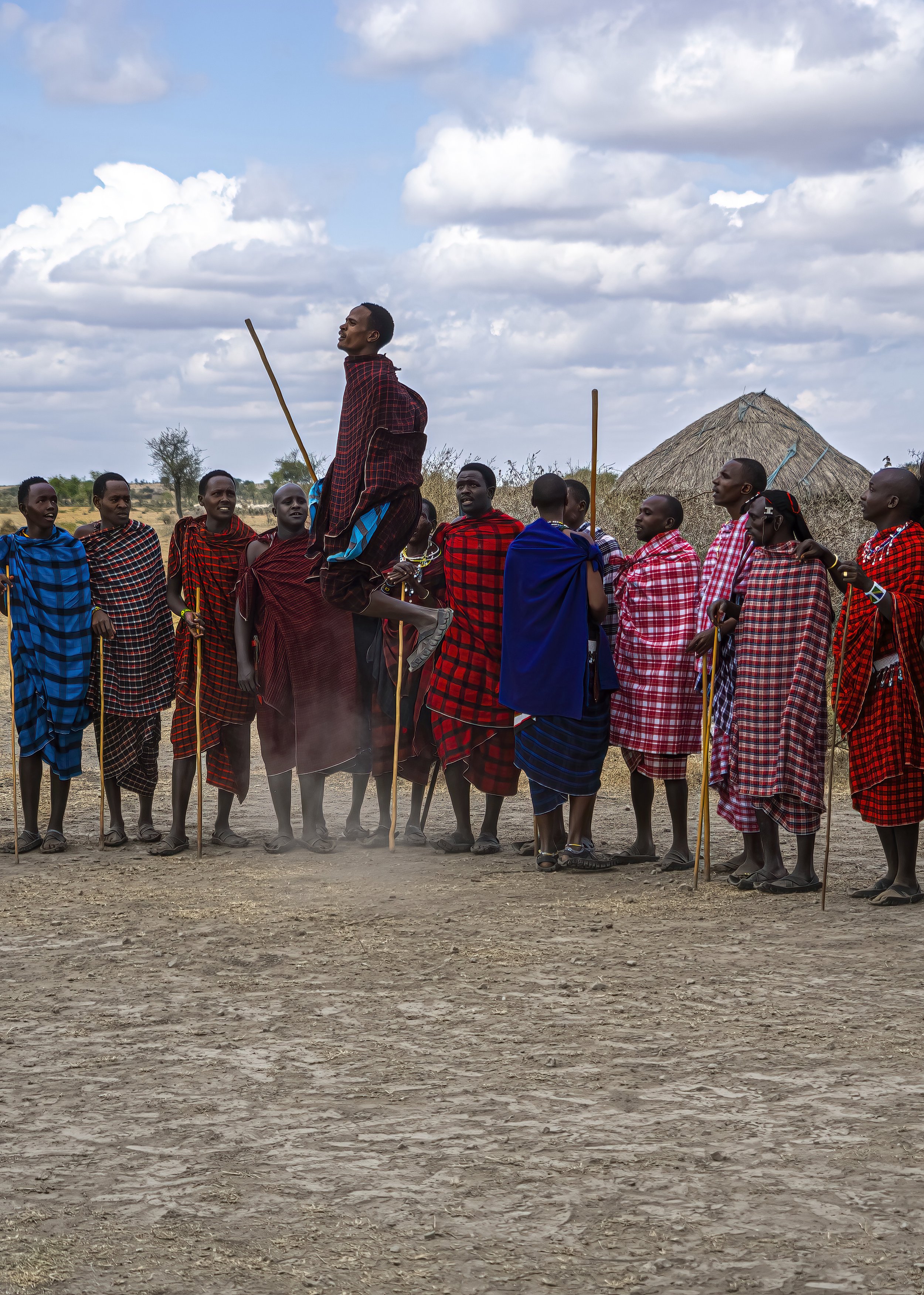 Masai Warrior Jumping Dance
