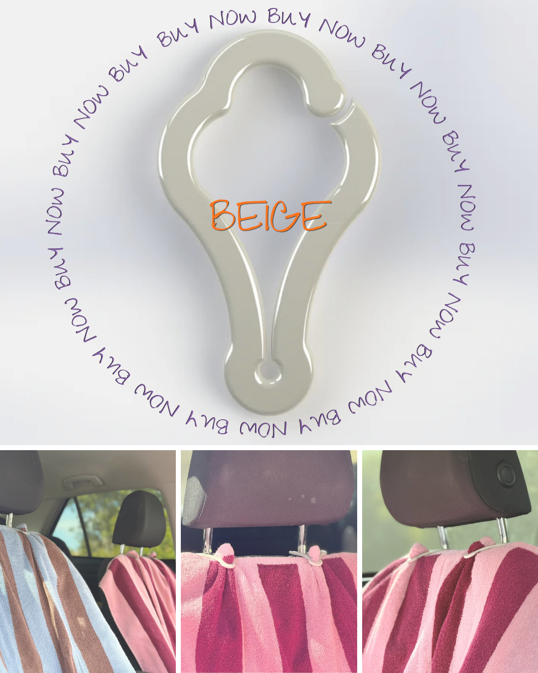 CAR SEAT GENIE - BEIGE