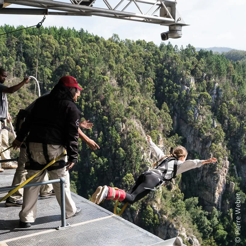 Bungy jumping at Bloukrans bridge!