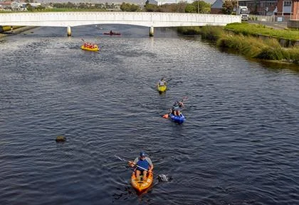 'Paddlers discover 'sea of plastic' in Cape Town river'