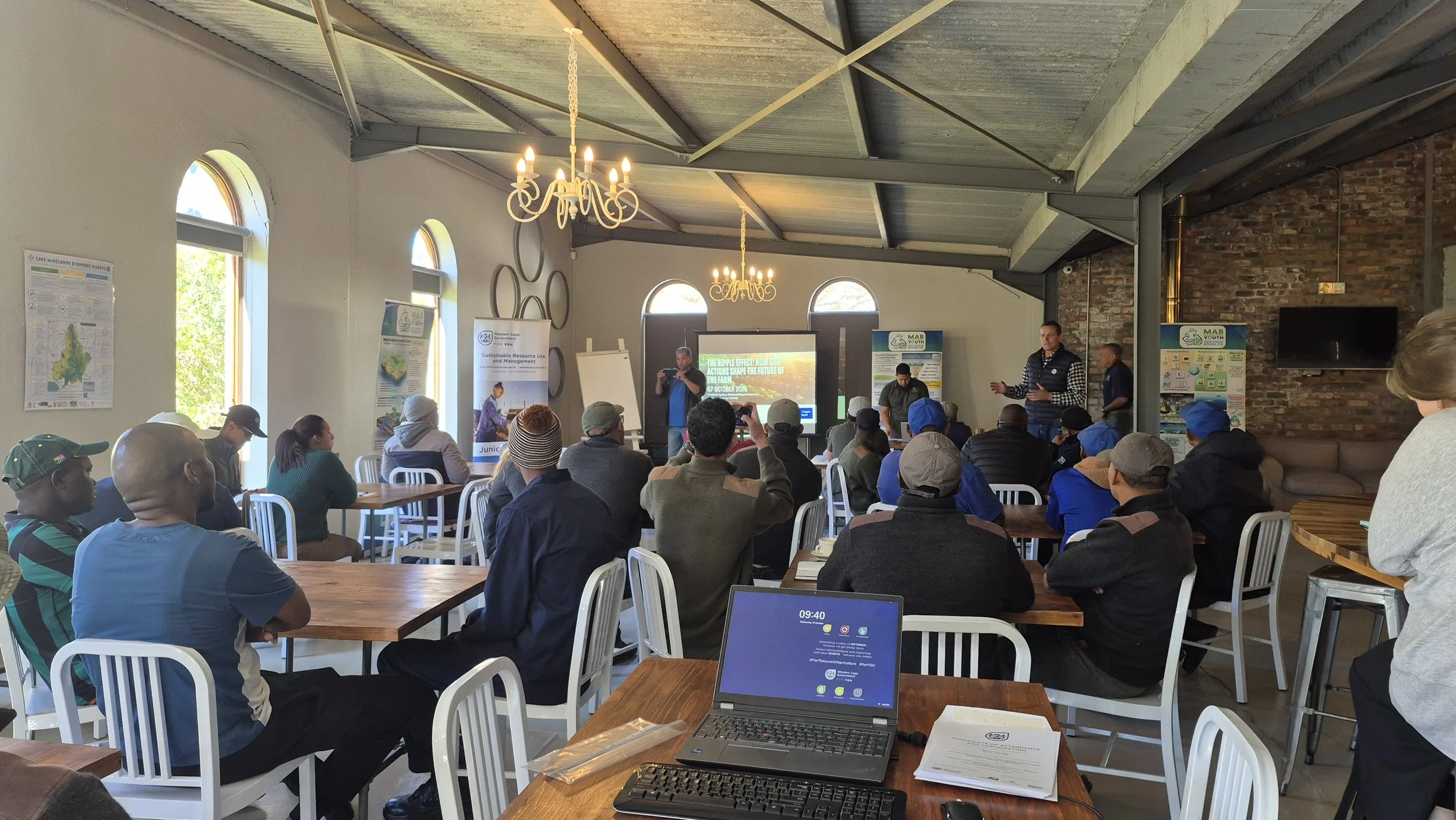 Workshop at Haut Espoir, Franschhoek