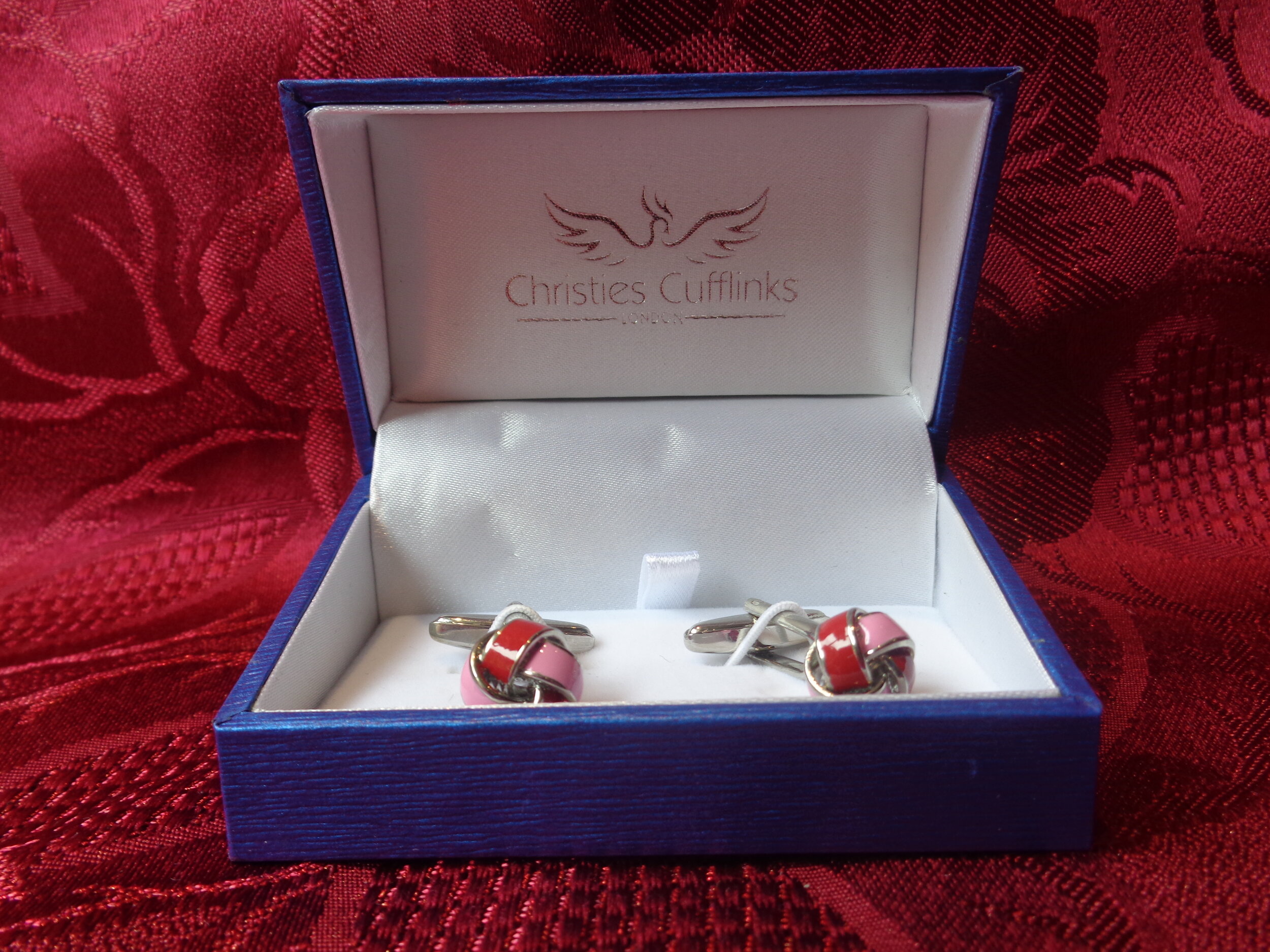 Christies Cricket Bat and Ball Cufflinks New and Boxed 