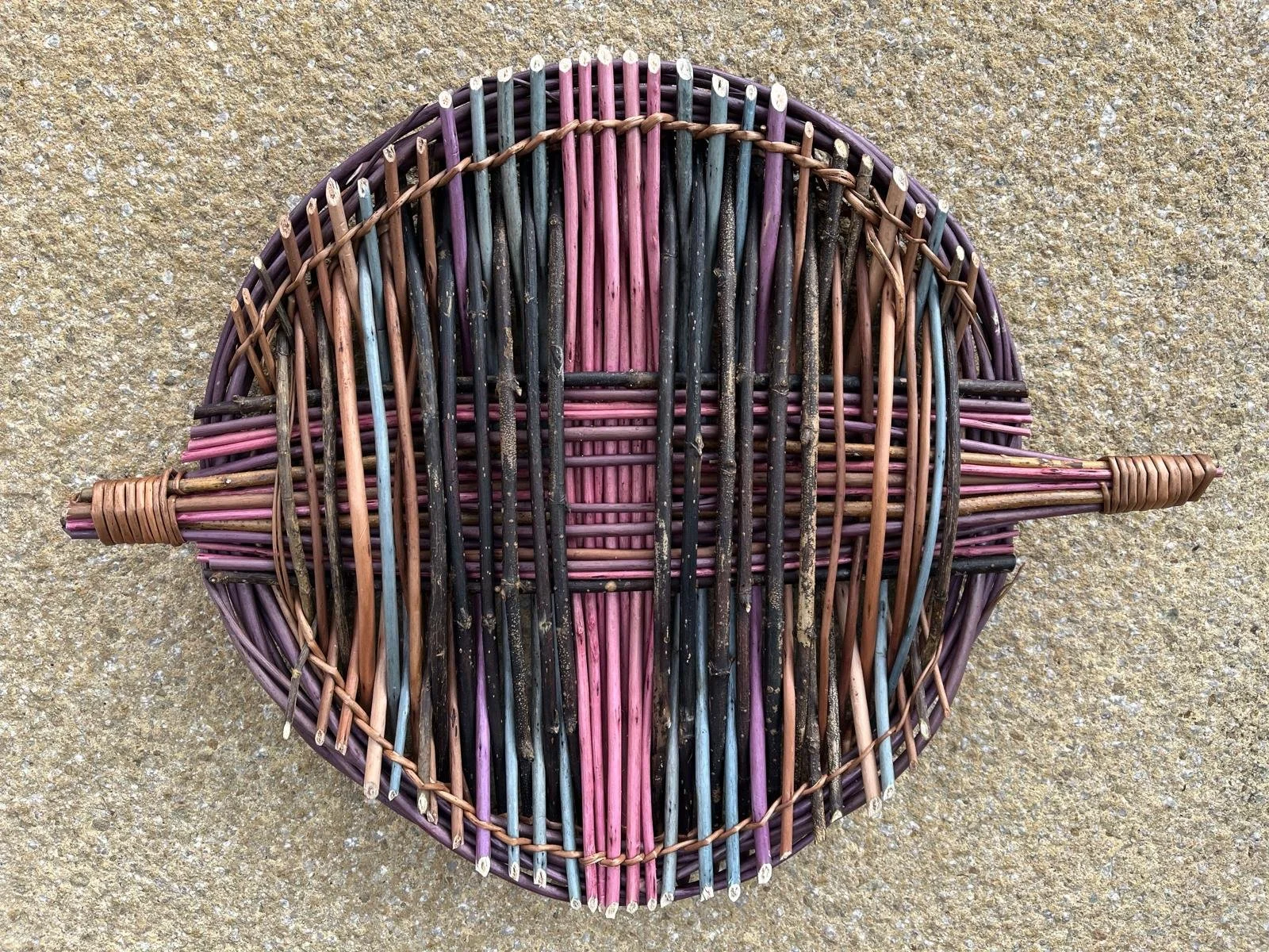 Multi coloured platter