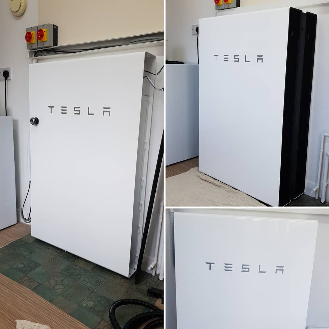 At first there was one and now two. Tesla powerwall stacking kit makes the most out of limited wall space , PV and battery storage stacks up!!

@eastgreenelectrical installing even more battery storage and solar PV, same again tomorrow, then back to 