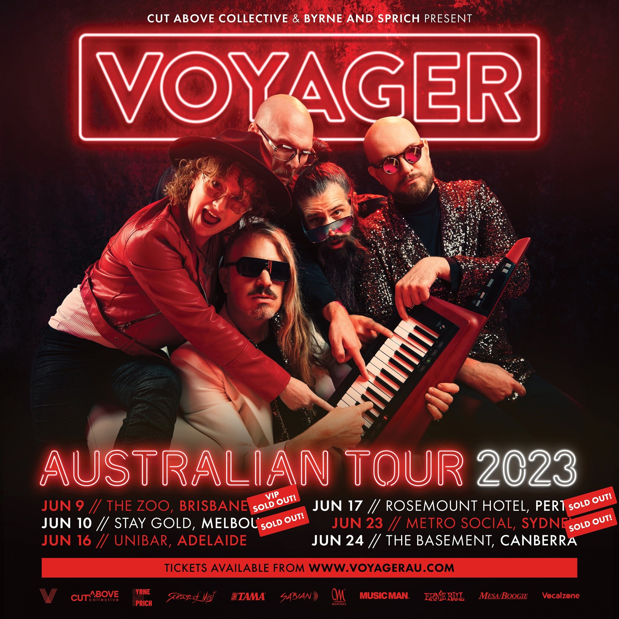 🚨 AUSTRALIA - LAST TICKETS REMAIN! 🚨
Come celebrate with us the SYNTHSATIONAL journey that has been @eurovision on our Aussie headline tour next month!

Perth, Melbourne and Sydney are officially SOLD OUT - Brisbane VIP TICKETS are also sold out!

