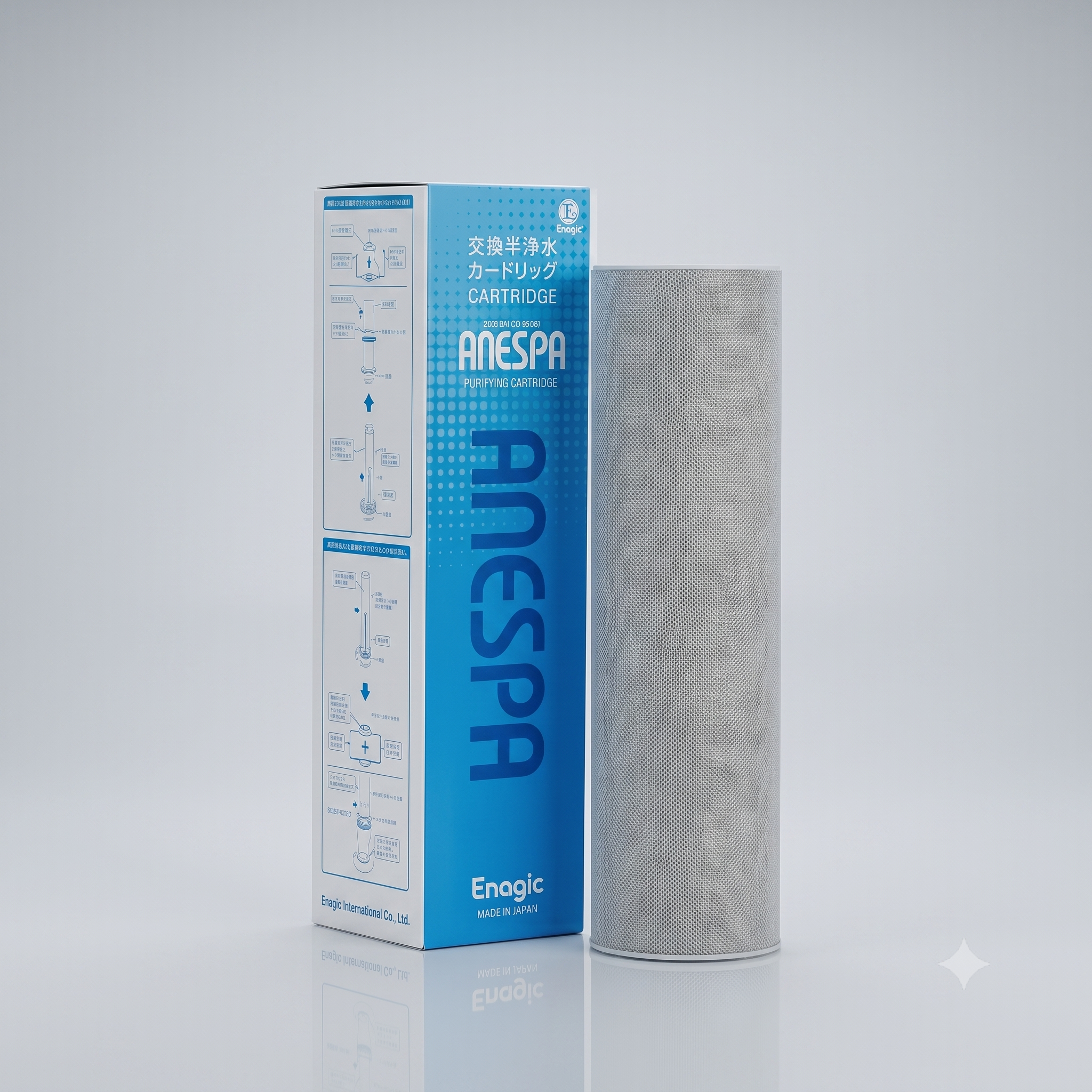 Anespa DX inner purifying active charcoal filter cartridge for chlorine removal