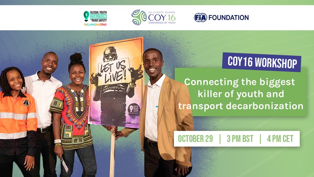 Join our official event for COY16 on road safety and decarbonization