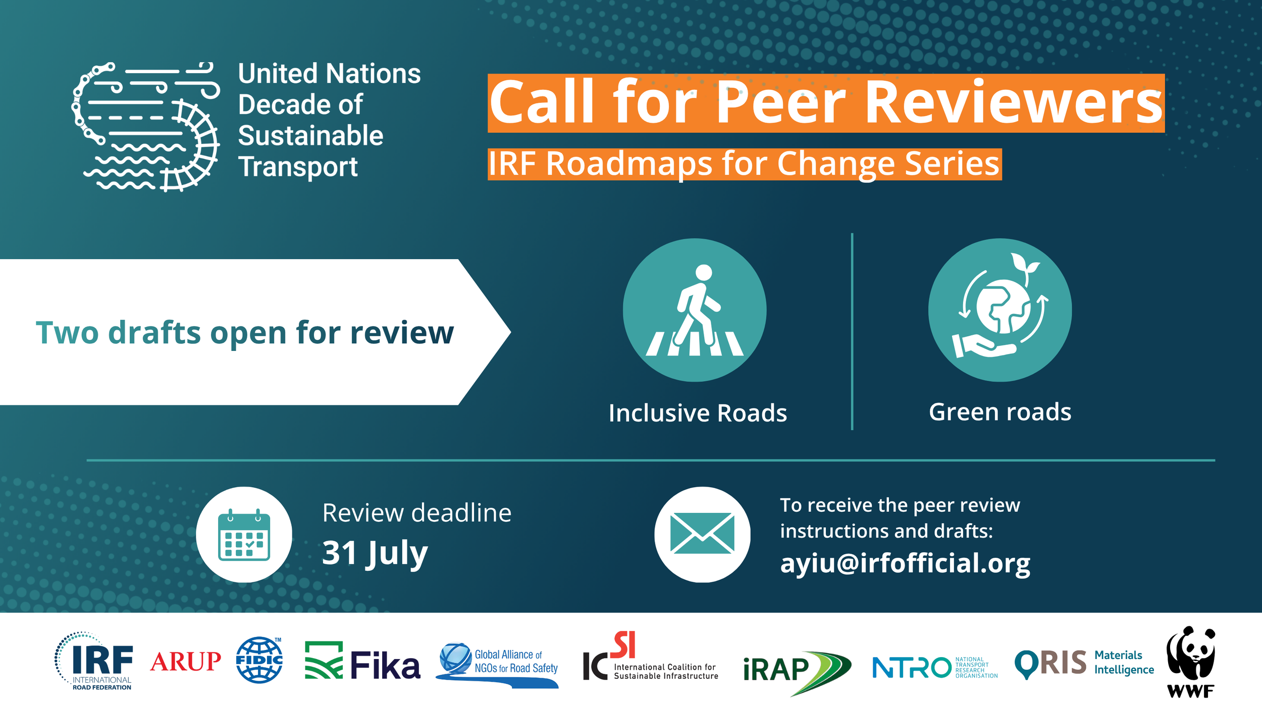 [External Opportunities: Call for Peer Reviewers] Roadmaps for Change Series