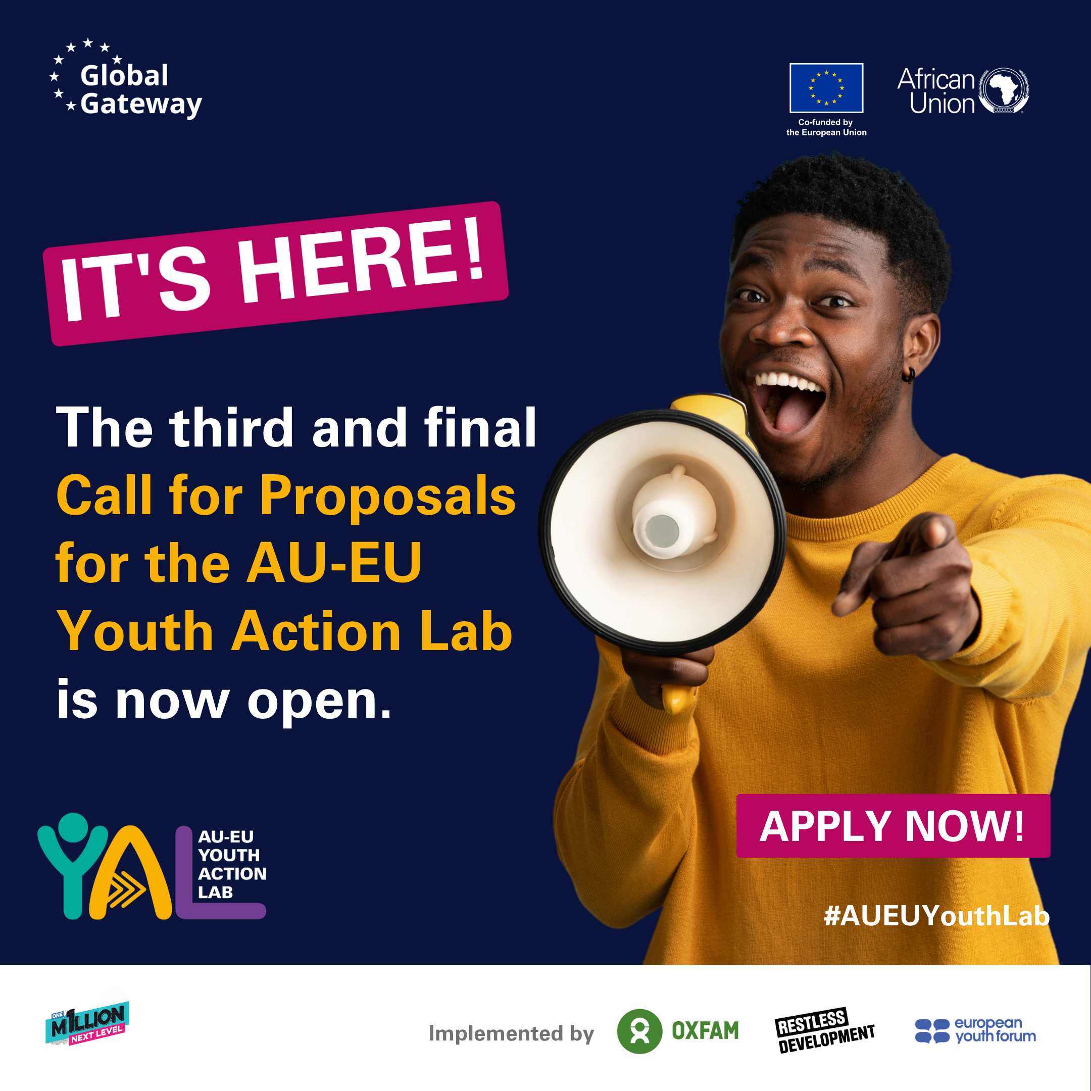 [External Opportunities: Lab Grants] AU-EU Youth Action Lab