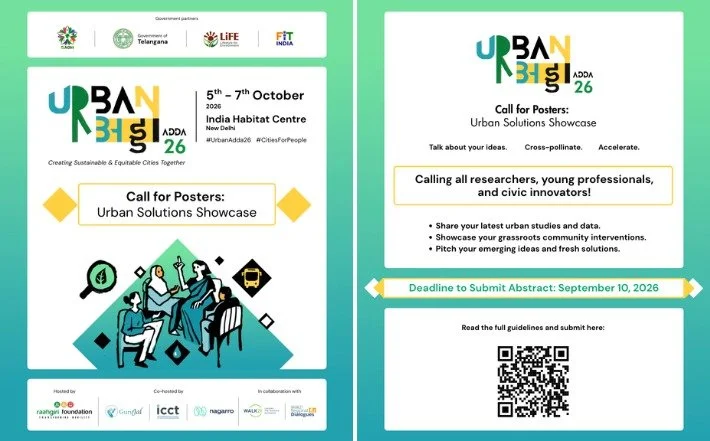 [External Opportunities: Call for Posters] Urban Solutions Showcase at Urban Adda 2026