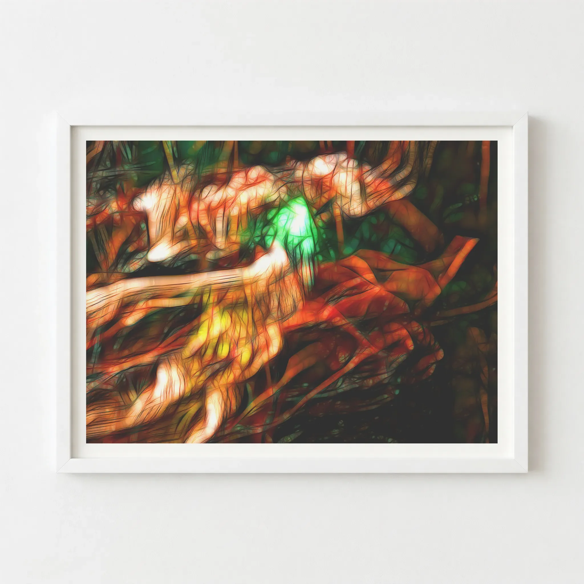 Metro Android White Frame Print on Wall.webp