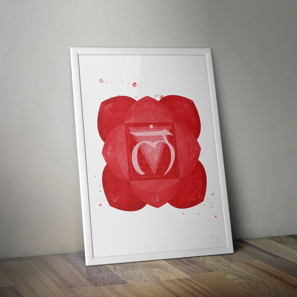 Chakra: Root (Muladhara) - The Seven Chakras - Poster Print