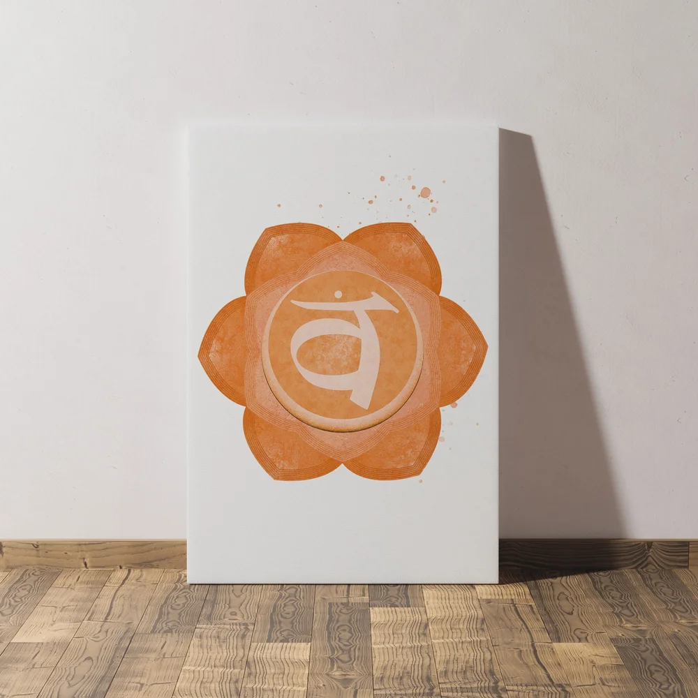 Chakra: Sacral (Svadhisthana) - The Seven Chakras - Canvas Print