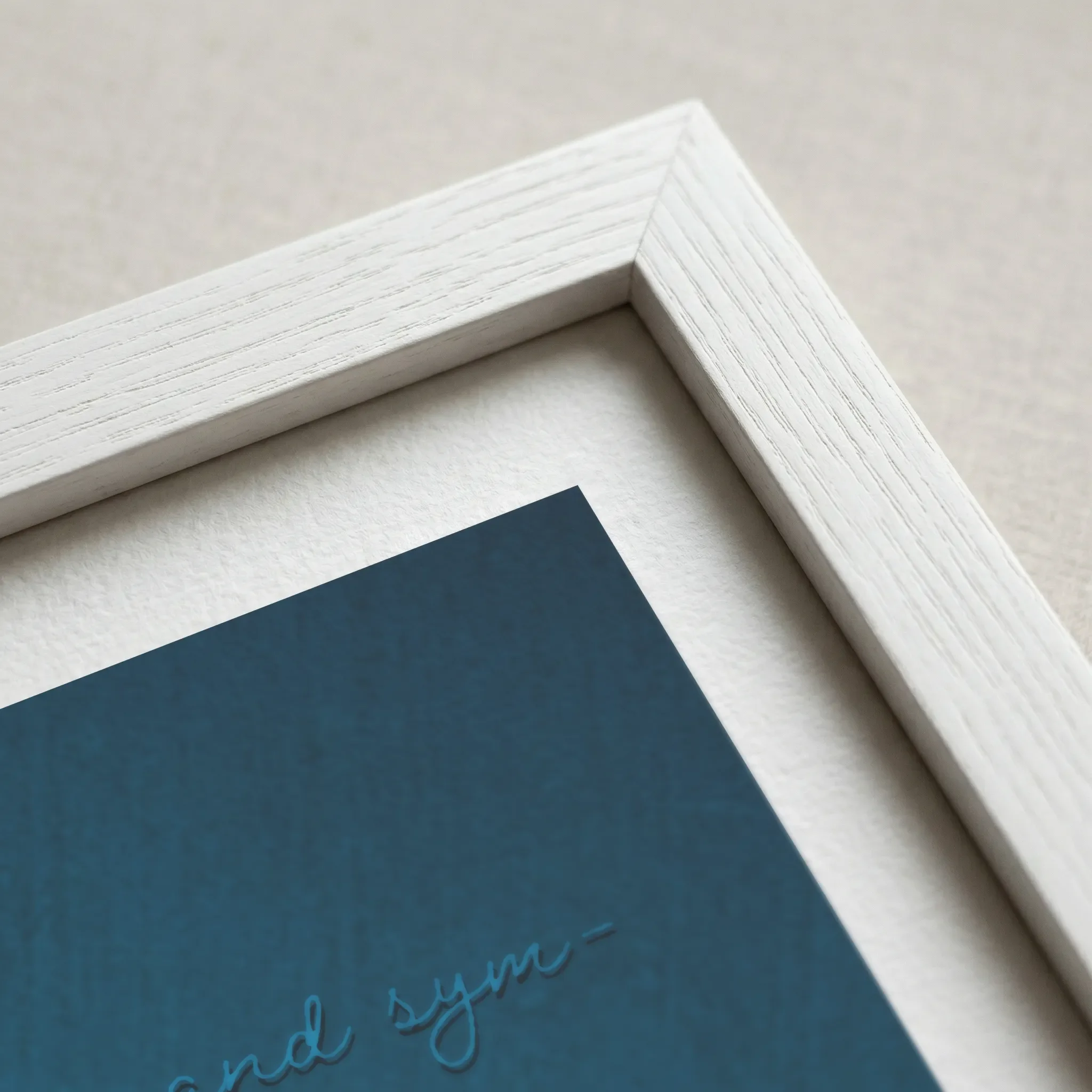 Throat Chakra White Frame Micro Close up