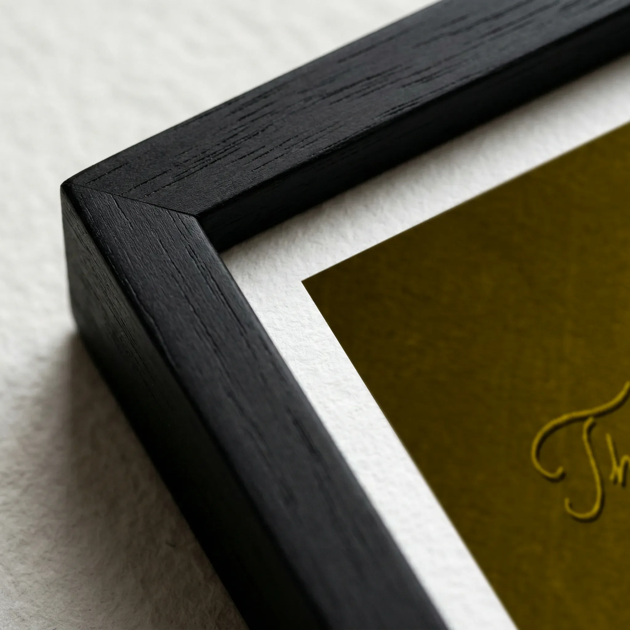 Solar Plex Chakra Black Frame Micro Close up
