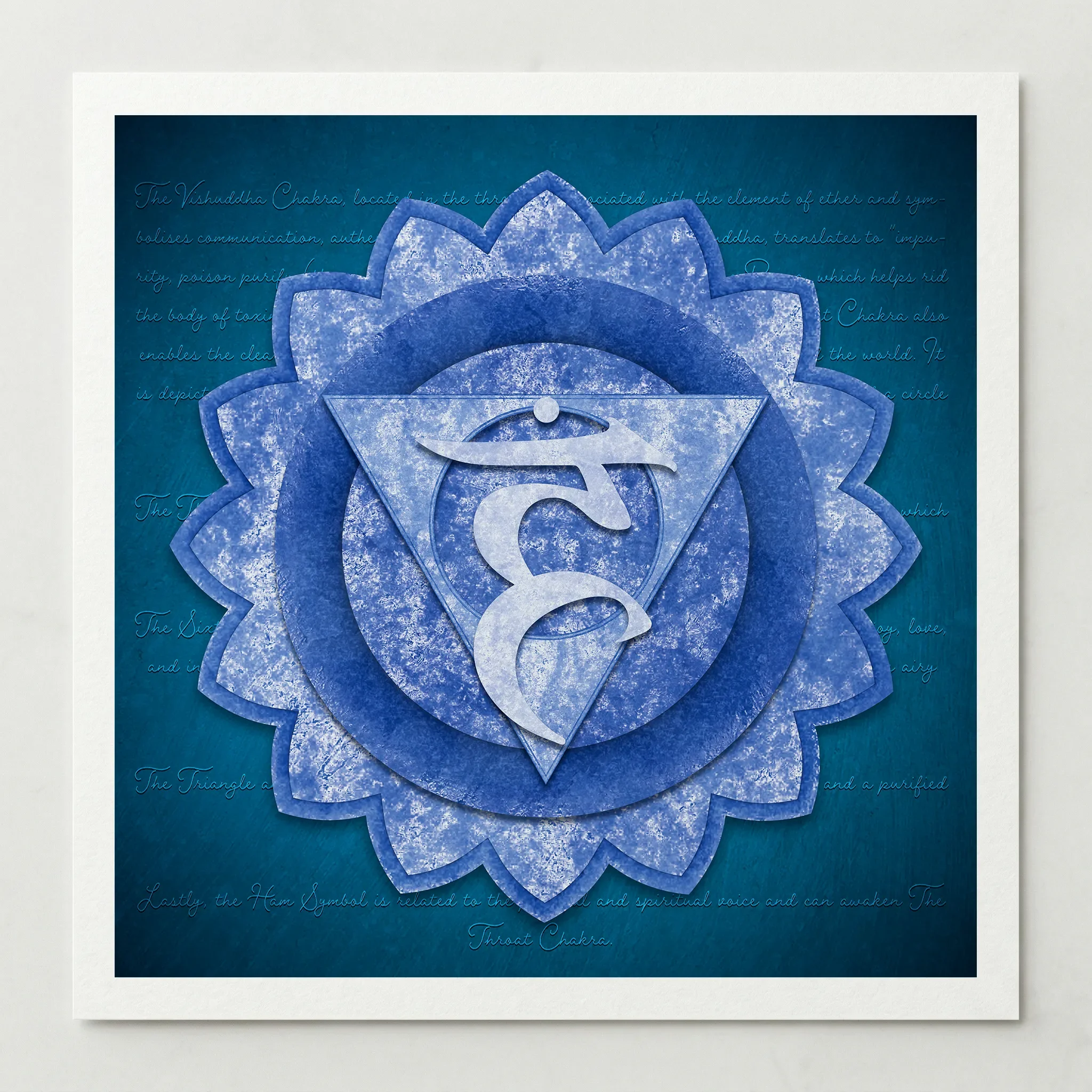 Vishuddha Throat Chakra: Chakra Alignment - Fine Art Print