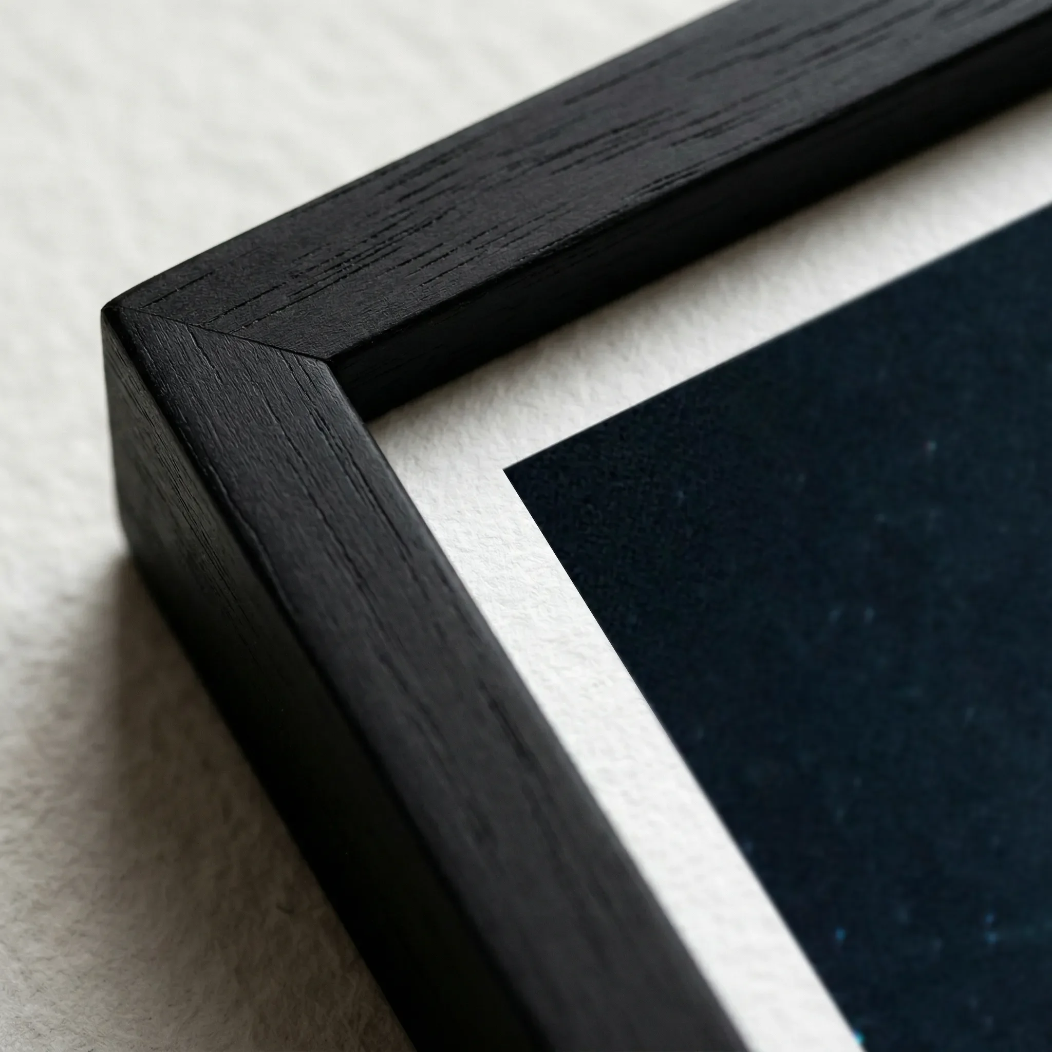 Emerging Into Light Black Frame Micro Close up