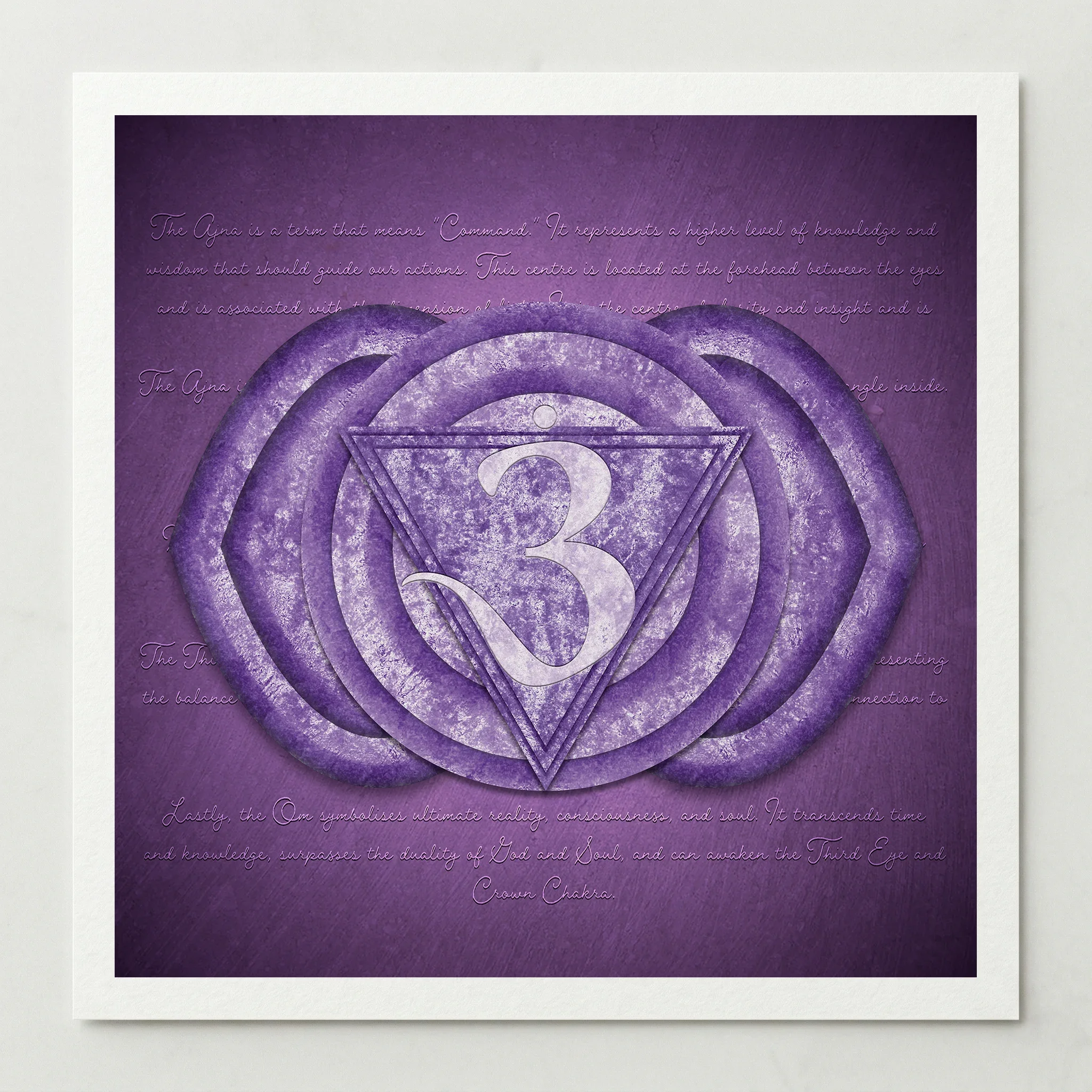 Ajna Third Eye Chakra: Chakra Alignment – Fine Art Print
