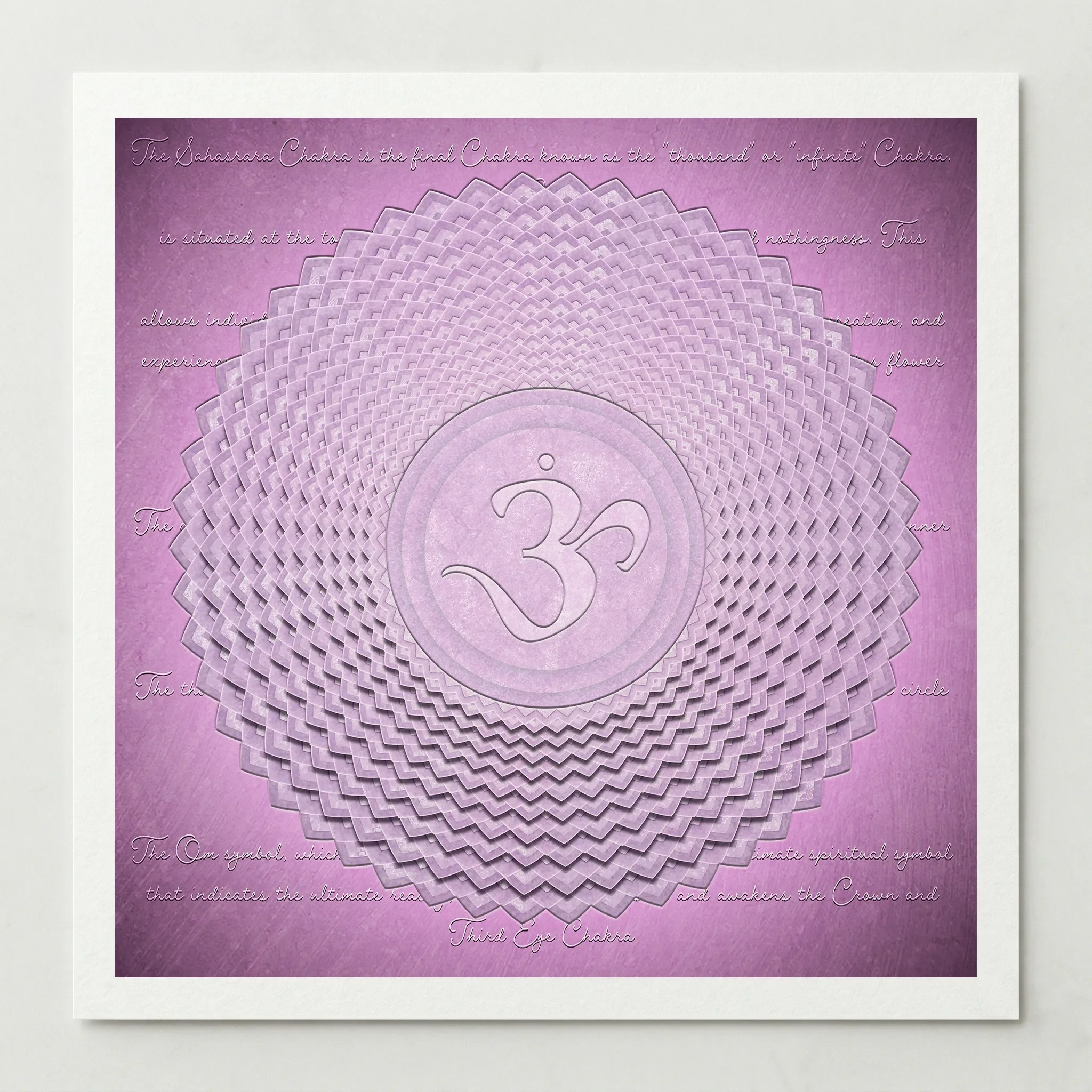 Sahasrara Crown Chakra: Chakra Alignment - Fine Art Print