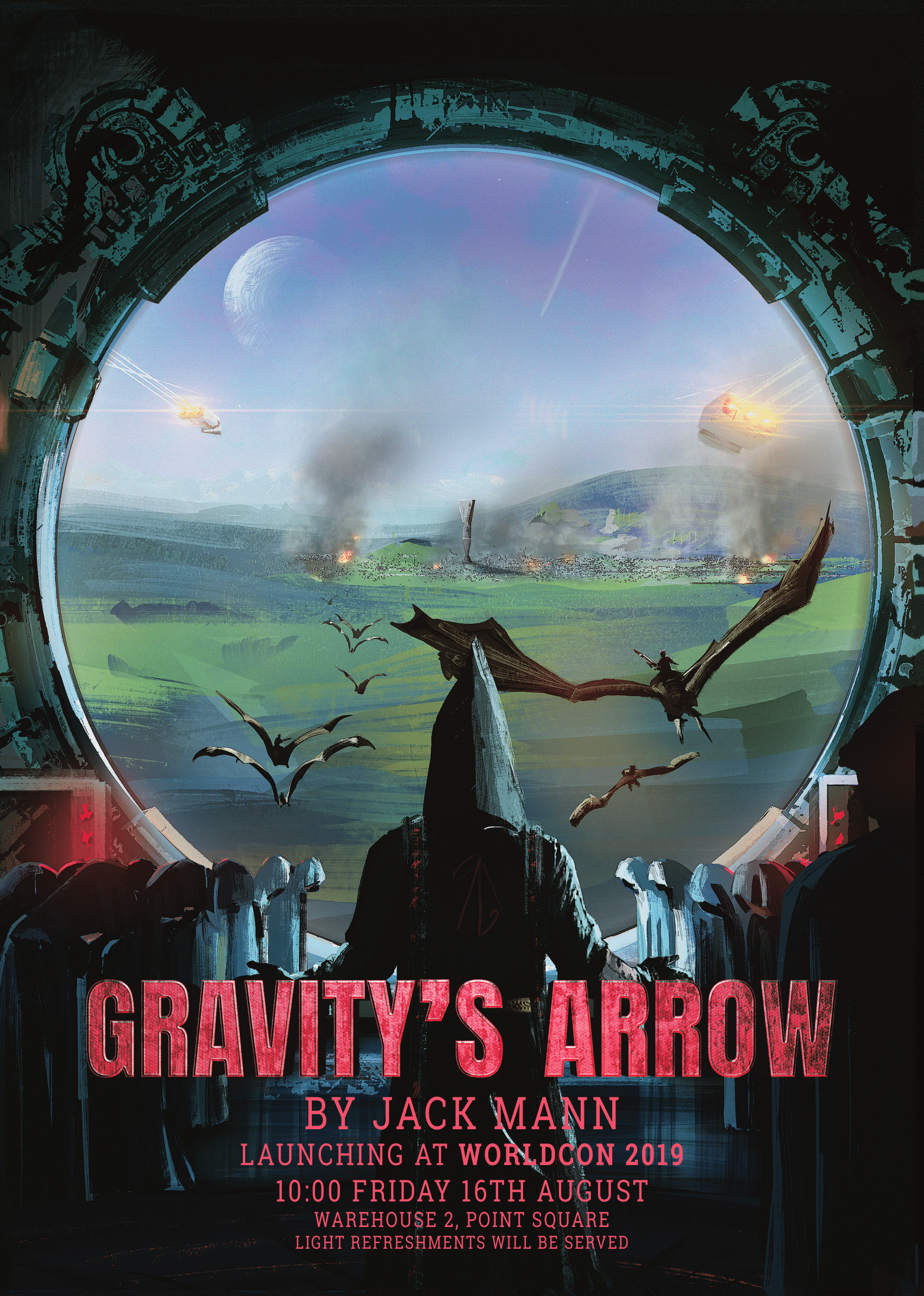 Worldcon 2019 Book Launch A4 poster